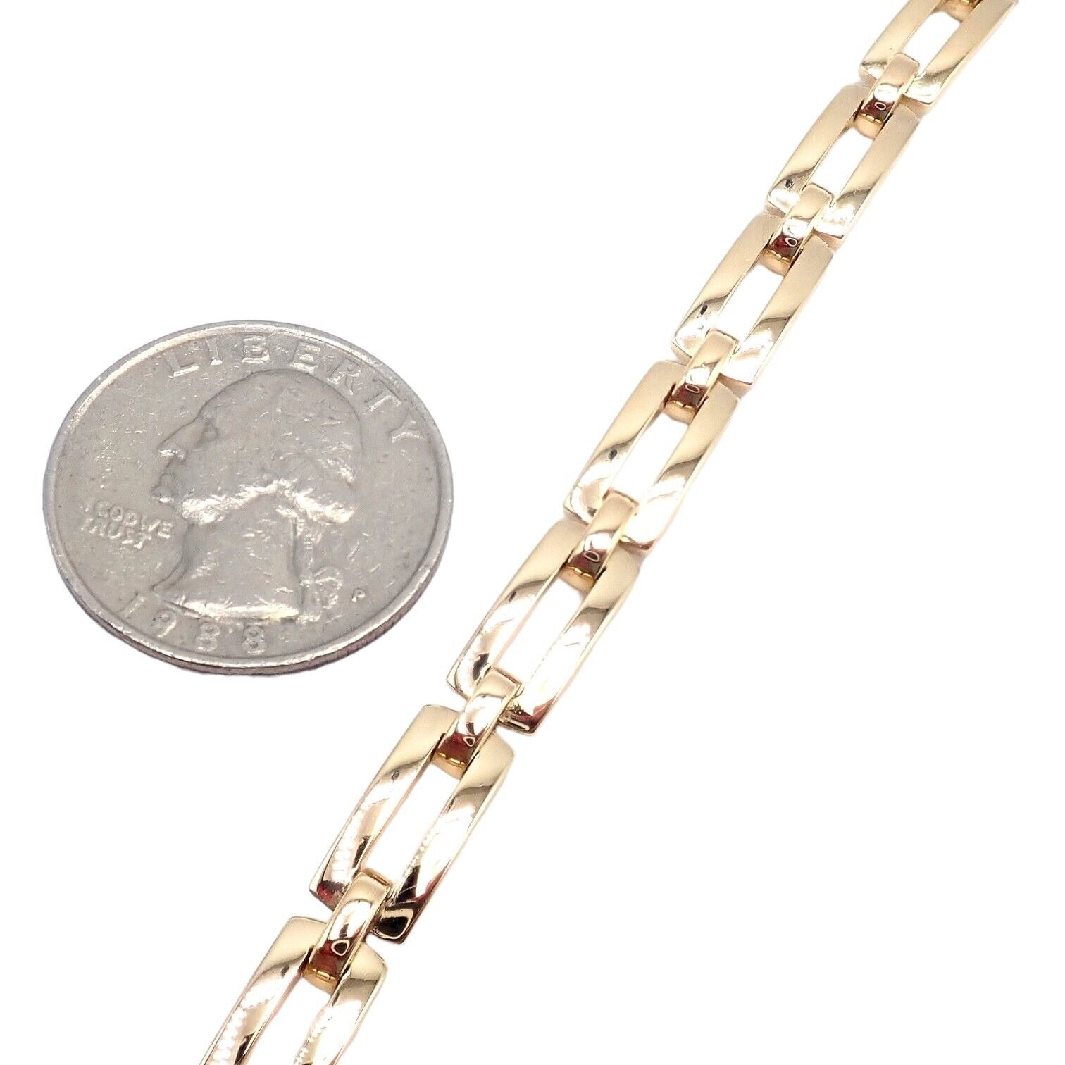 Authentic Cartier Vintage 18K Yellow Gold Link Bracelet 1993 - Luxury Jewelry for Women, Perfect for Parties, Weddings & Special Occasions
