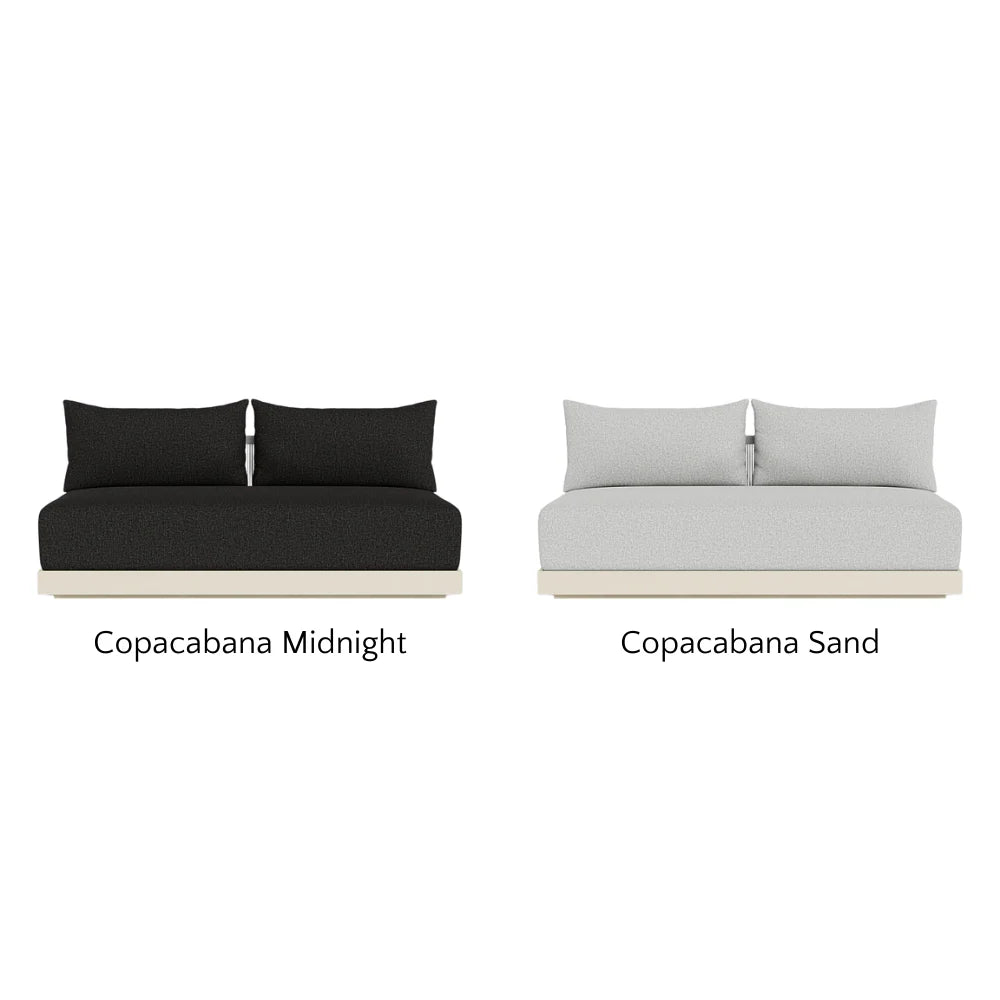 Antigua Outdoor 2-Seat Armless Patio Sofa - Perfect for Poolside, Garden, and Backyard Relaxation