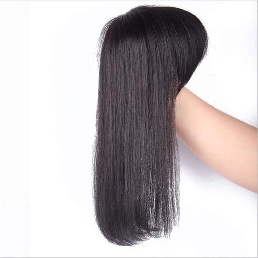 LXUE 10x11cm Clip-in Human Hair Toppers for Women with Bangs - 8