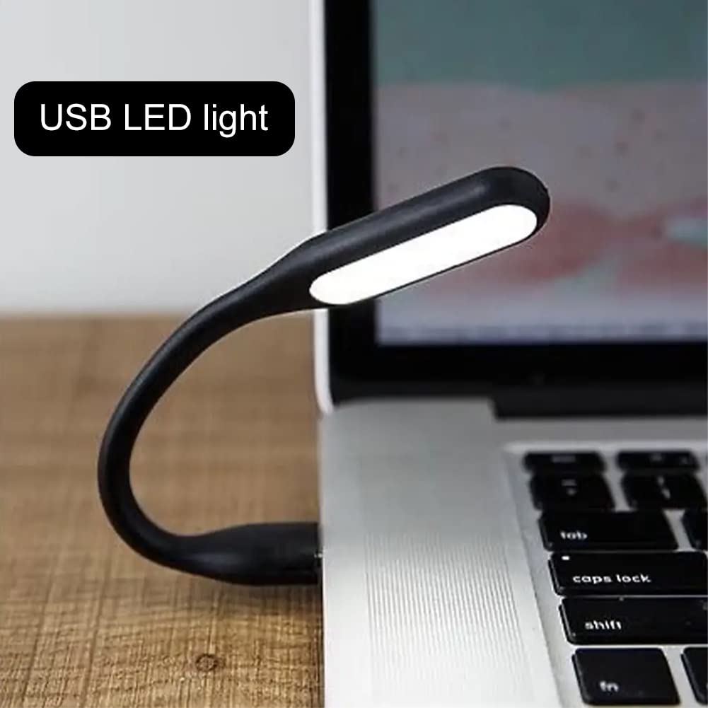 Flexible USB LED Reading Lamp - 3-Pack Mini Adjustable USB Light for Laptop, Computer, Books & Nightstand - Perfect for Studying, Working & Bedside Use