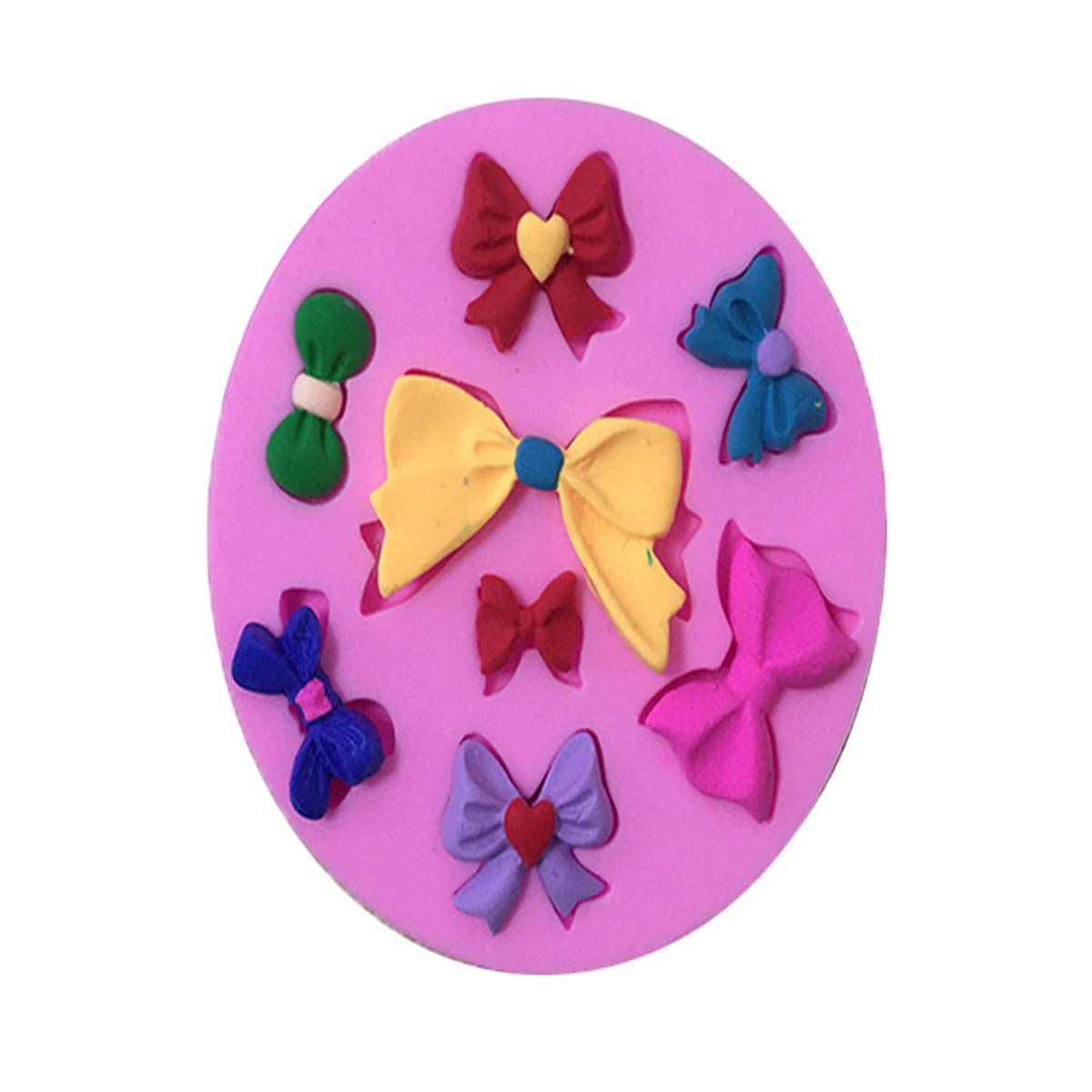 3-Piece Silicone Bow Fondant Molds Set - DIY Cake Decorating Tools for Baking, Homemade Cookies & Cupcakes - Perfect for Birthday Parties, Wedding Cakes & Holiday Treats