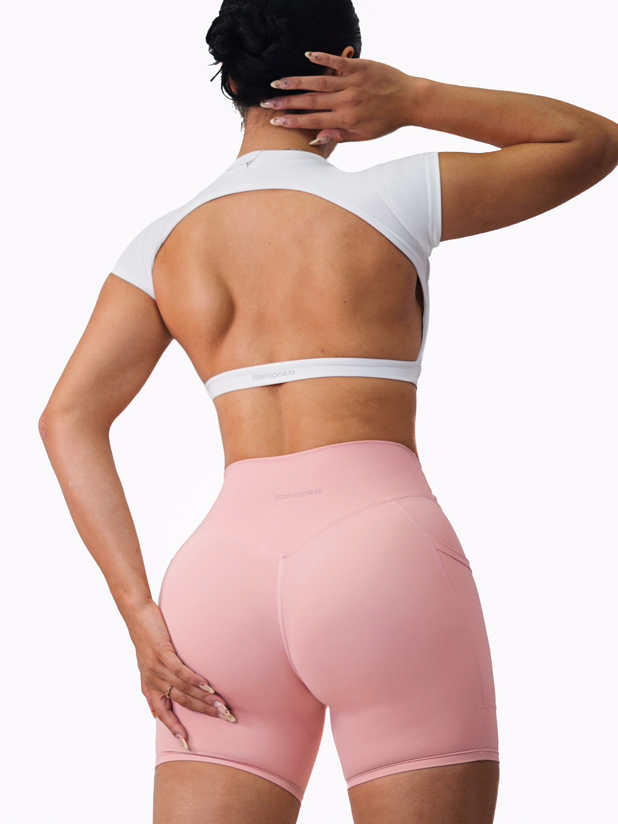 Wireless Backless Sports Bra Top for Women - Breathable & Supportive Activewear (White) - Perfect for Yoga, Running & Gym Workouts