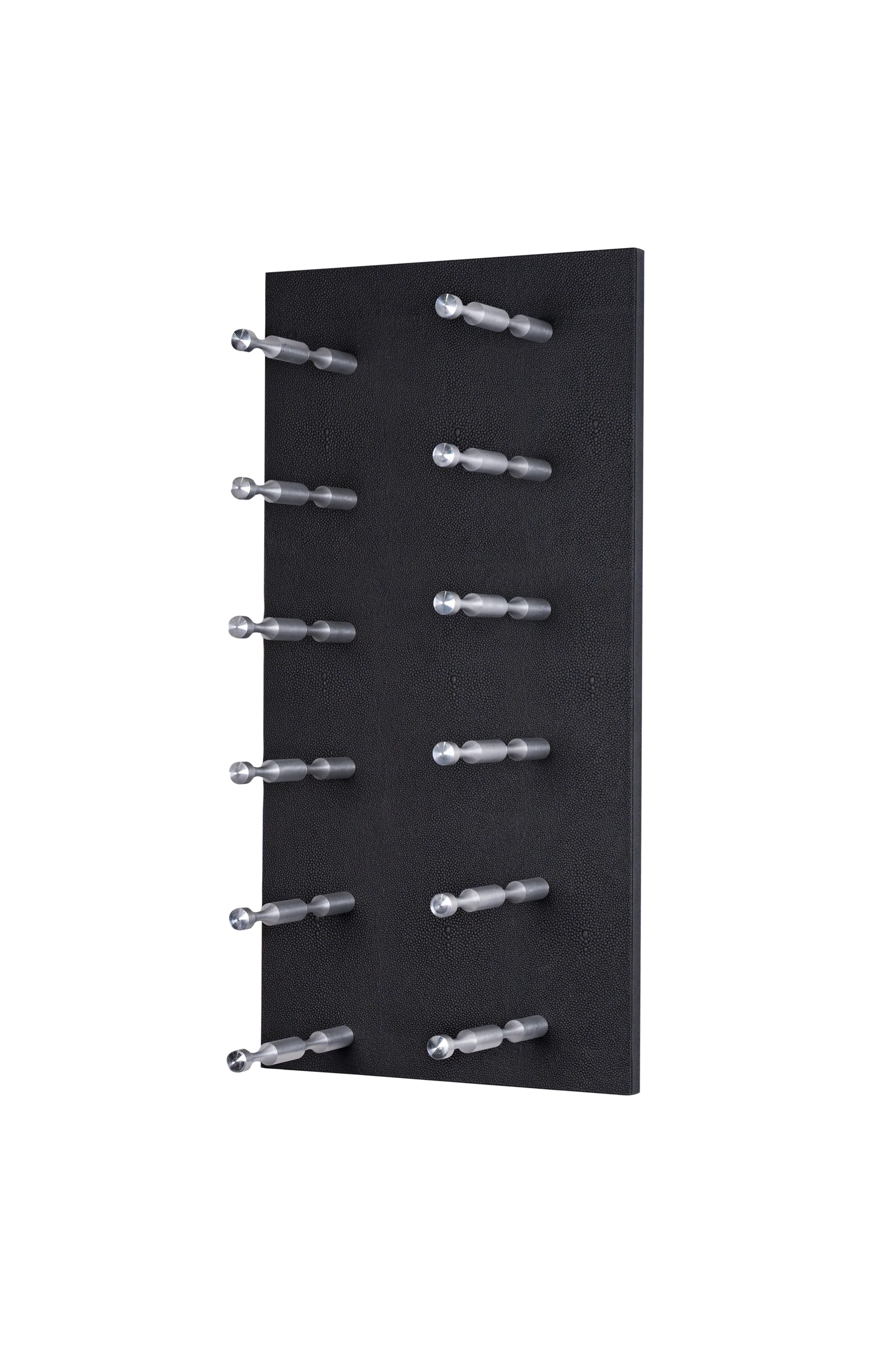 Kessick Wine as Art 14 x 28 Vertical Leather Panel Wine Rack - Stylish Wall Mounted Wine Storage for Home Bar, Kitchen, or Dining Room Decor