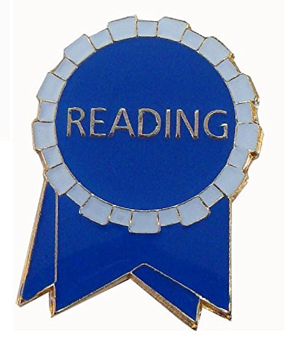 50 Pack Blue & White Read Ribbon Lapel Pins - Awareness Pins for Charity Events, Fundraisers & Support Campaigns