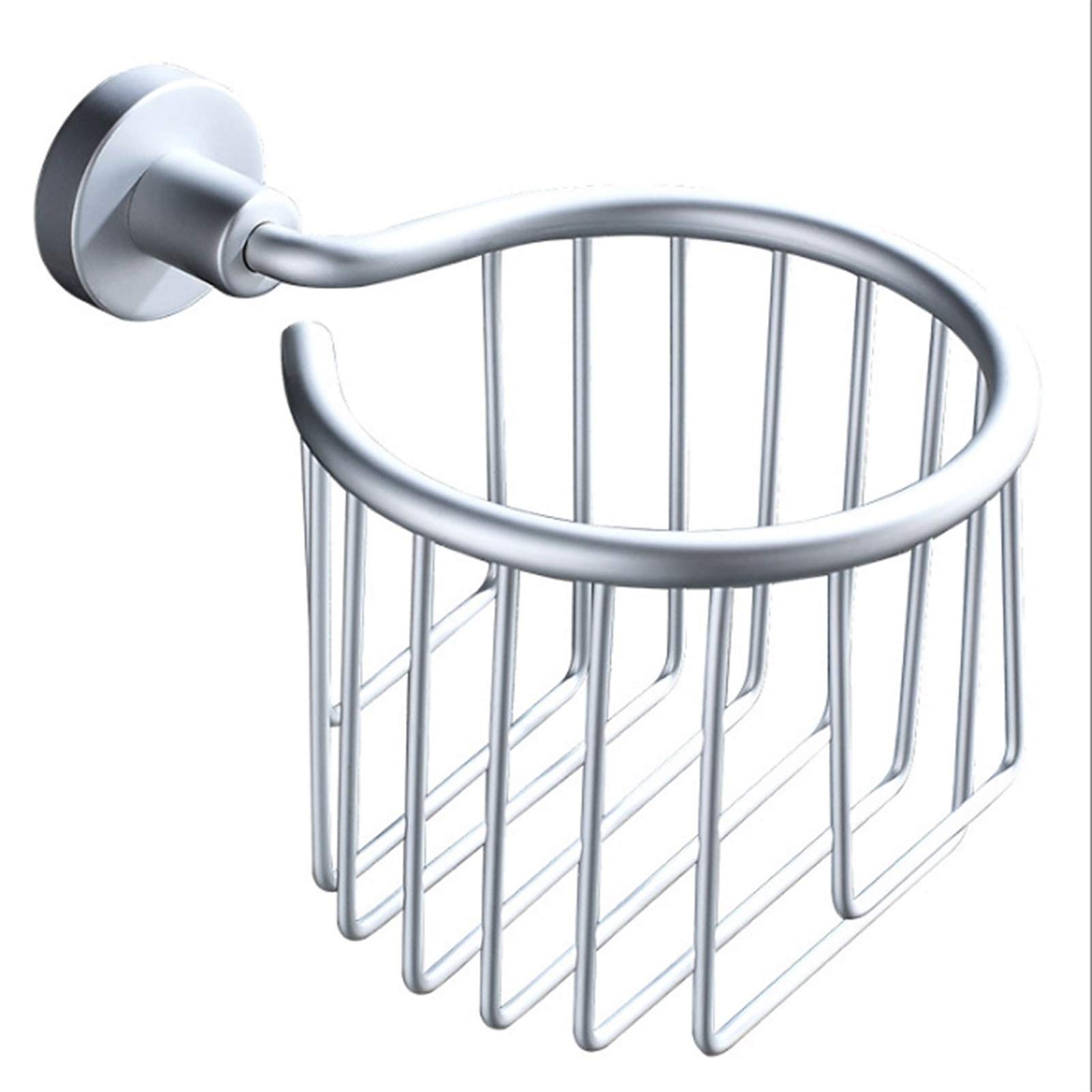 QIAOLI Aluminum Wall Mount Toilet Paper Holder - Space Saving Bathroom Tissue Roll Rack Dispenser for Home & RV Use