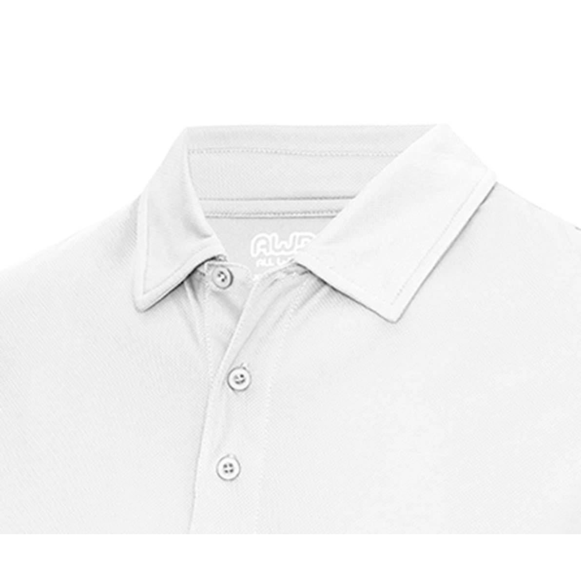 Just Cool Men's Plain Sports Polo Shirt - Breathable Quick-Dry Golf & Casual Wear - Perfect for Workouts, Golfing & Everyday Comfort