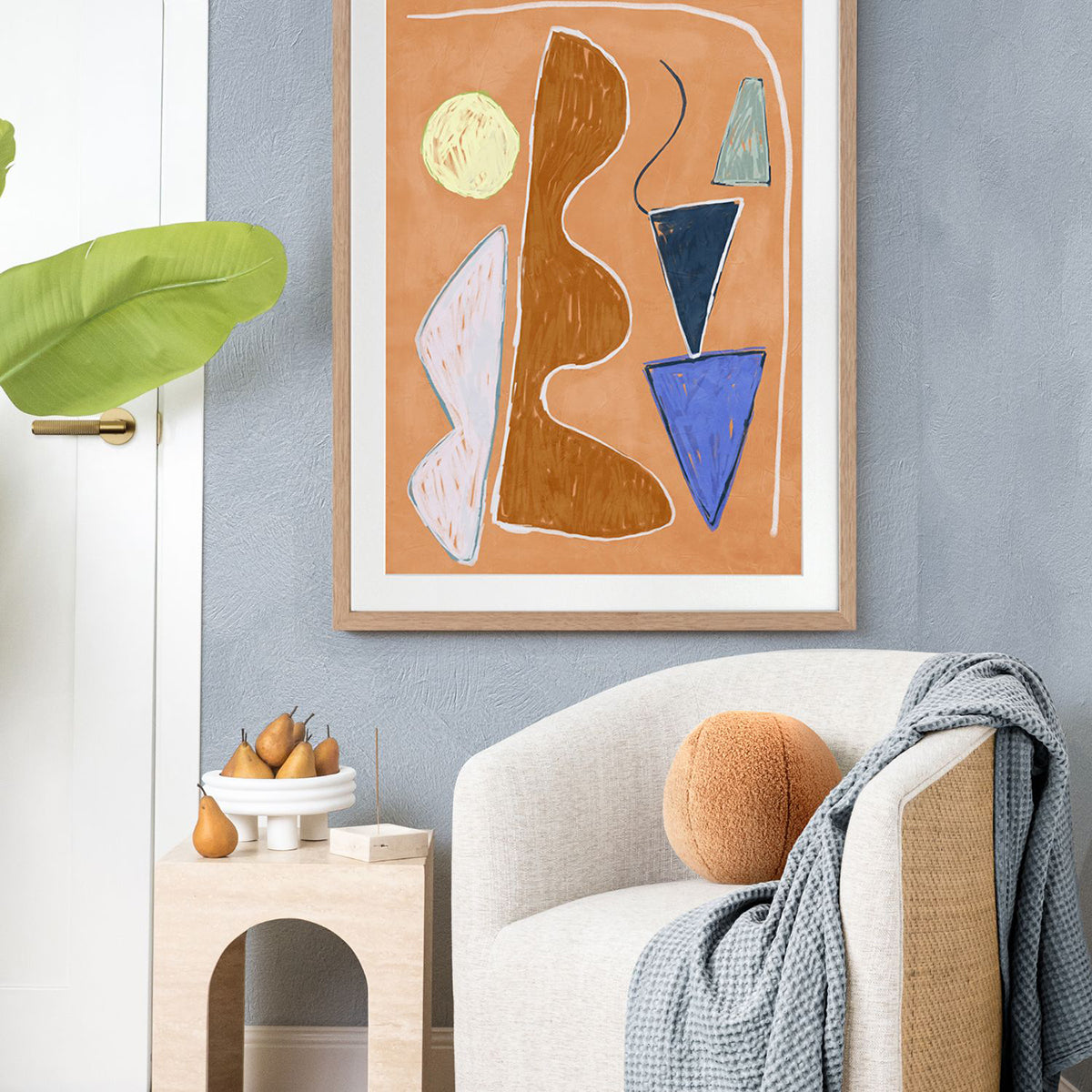 Desert Geo II Abstract Wall Art Print - Modern Home & Office Decor | Landscape & Portrait Wall Art for Living Room, Bedroom, Office