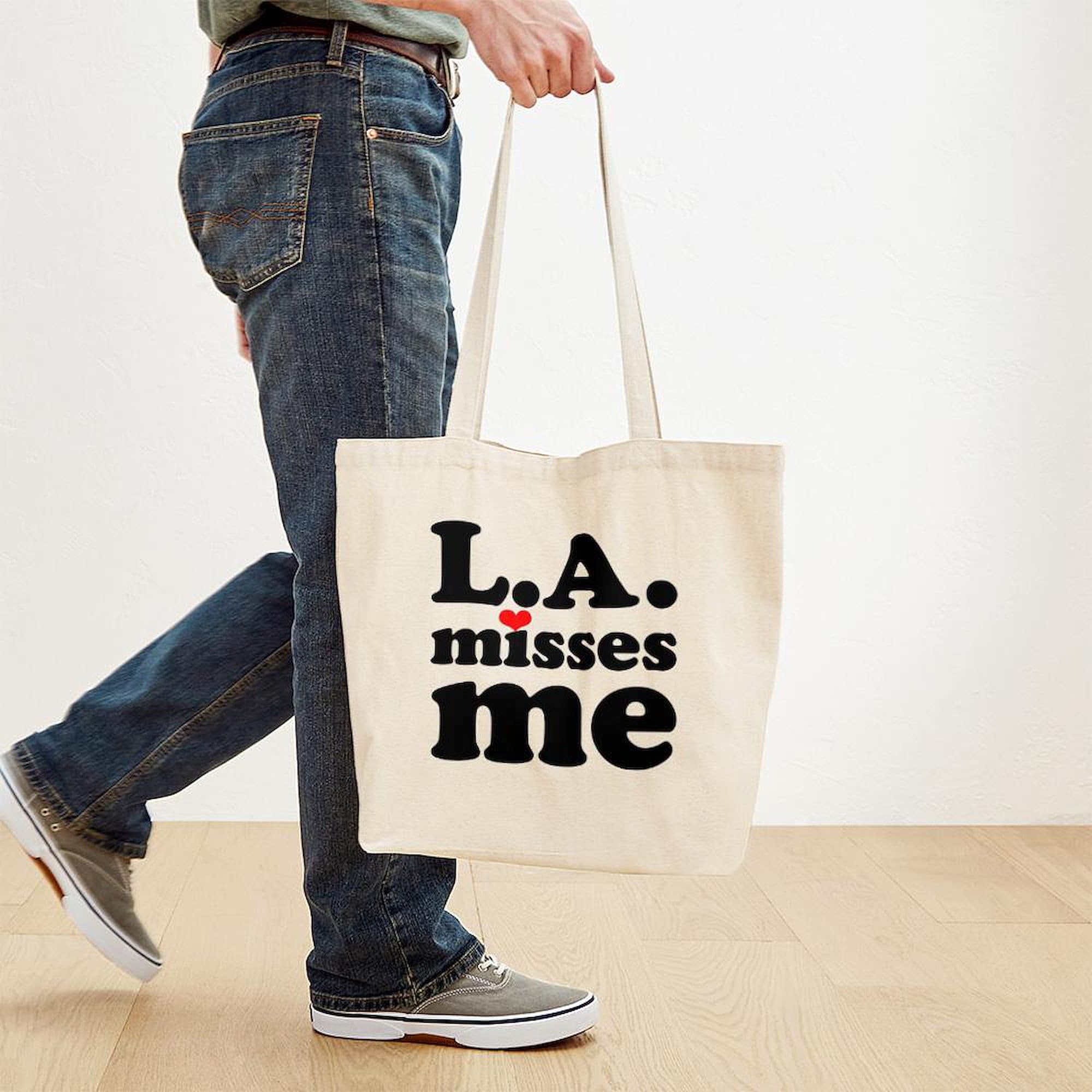 LAMM Red Small Tote Bag - Natural Canvas Reusable Shopping Bag for Groceries, Beach & Daily Use | Eco-Friendly Cotton Carryall