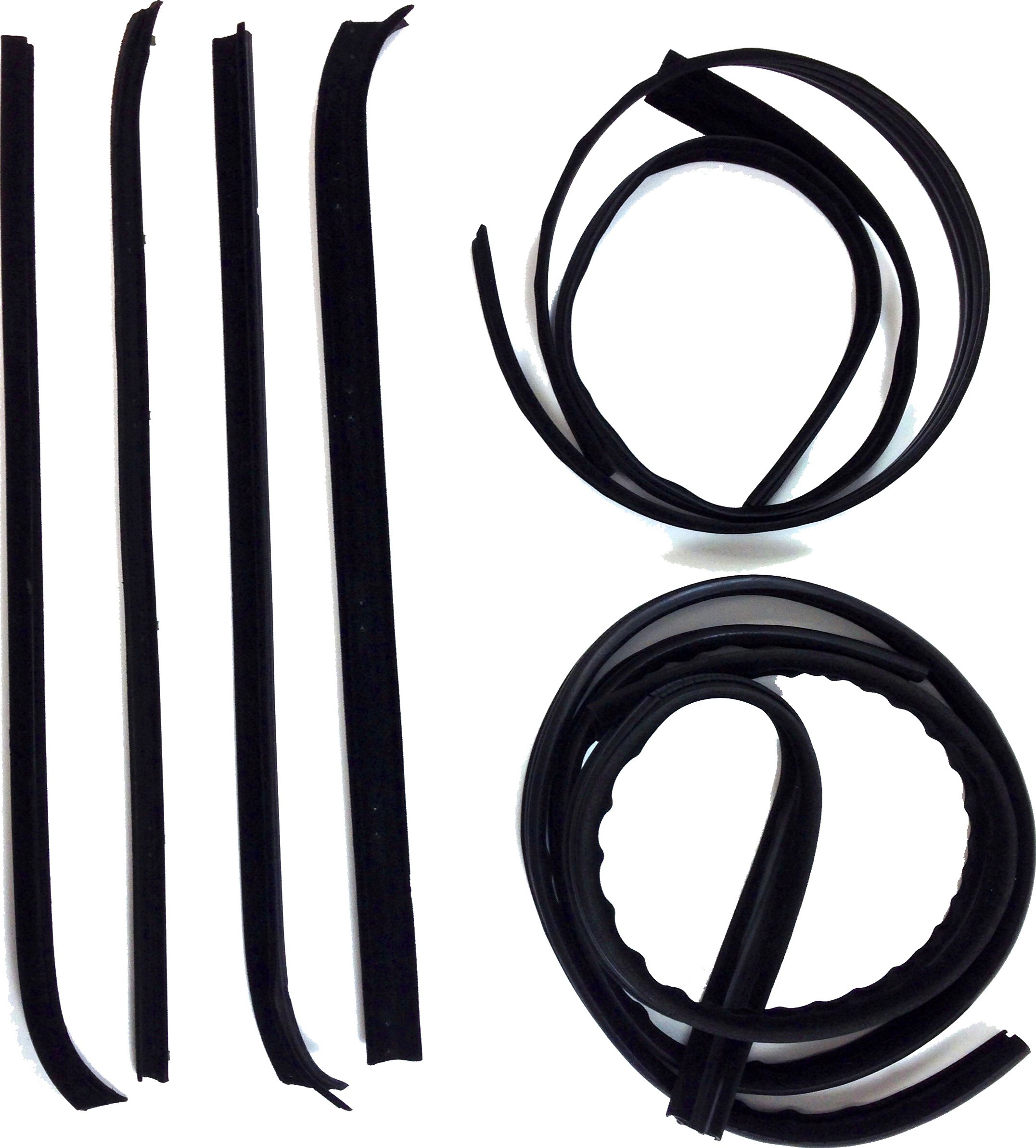 APDTY 140865 Belt Weatherstrip & Window Channel Kit - Replacement for Car Door Seals - Fits Multiple Vehicle Models - Weatherproof & Noise Reduction Solution for Smoother Rides