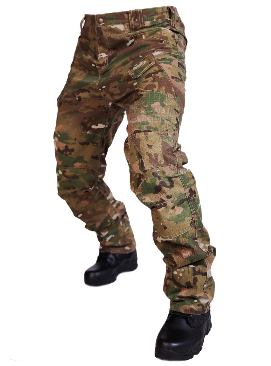 Tactical Camouflage Army Pants - Military Combat Trousers for Hunting, Paintball & Outdoor Activities | Durable Camo Pants for Men | Perfect for Airsoft, Hiking & Survival Gear