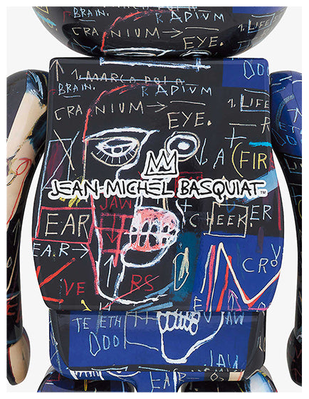 BEARBRICK BASQUIAT #7 1000% Collectible Art Figure - Limited Edition Vinyl Toy for Display & Home Decor