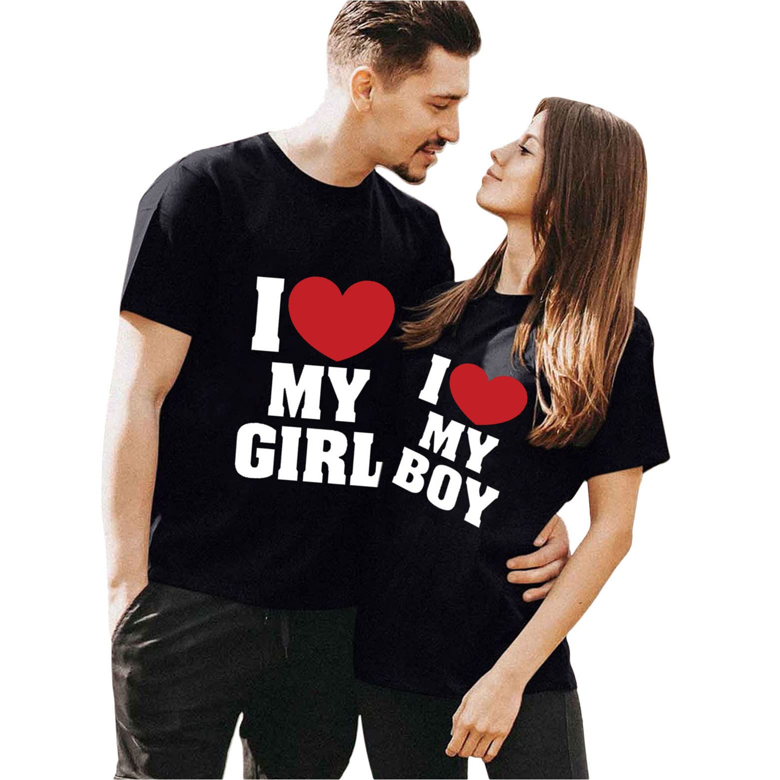 Women's Summer Tops - Soft Valentine Love Letter Printed Short Sleeve Shirt | Casual O-Neck Blouse for Date Night, Beach Outings & Everyday Wear