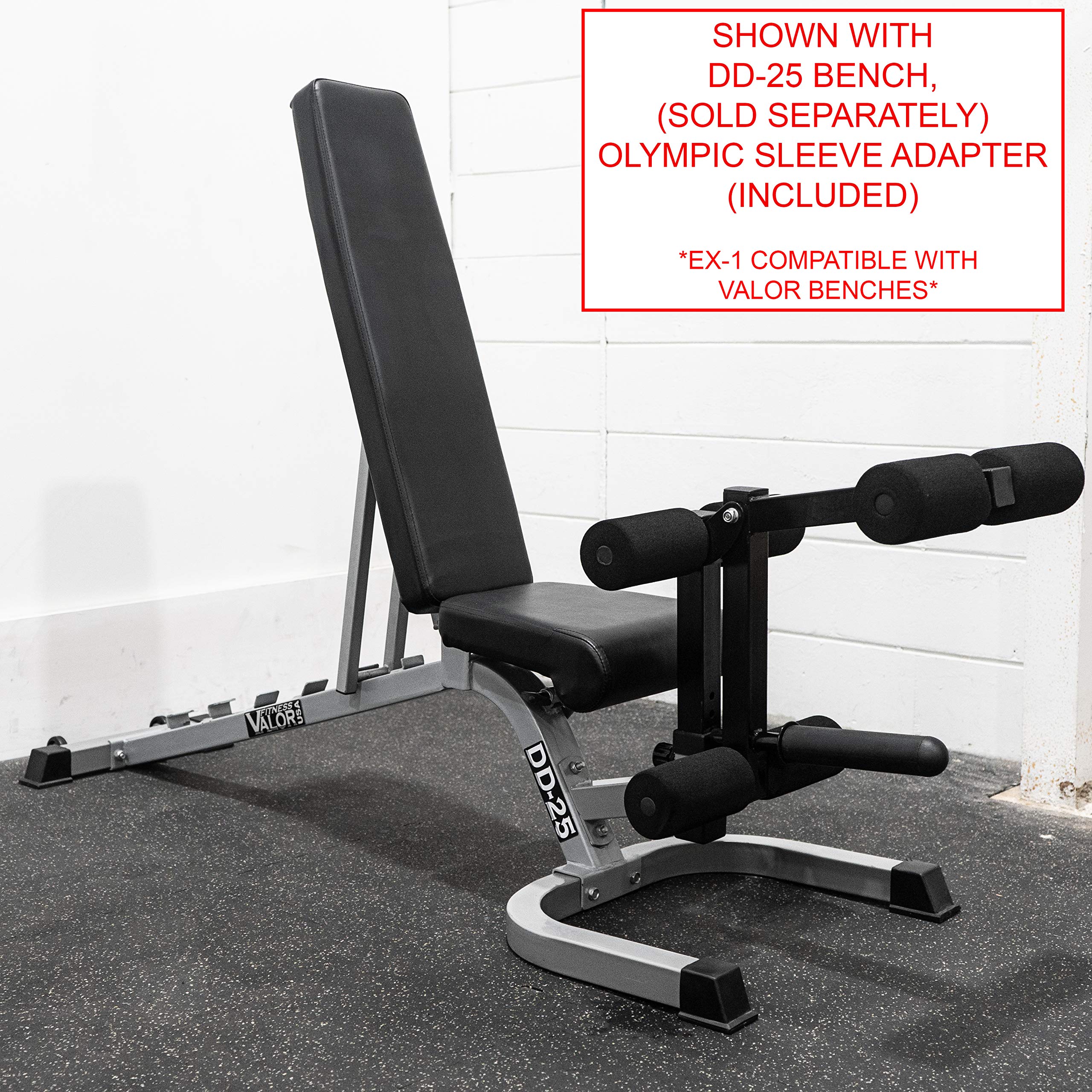 Valor Fitness Leg Curl and Extension Machine Attachment - Compatible with Valor Benches - Home Gym Strength Training Equipment for Hamstrings & Quads - Perfect for Home Workouts, Strength Building & Leg Day Exercises