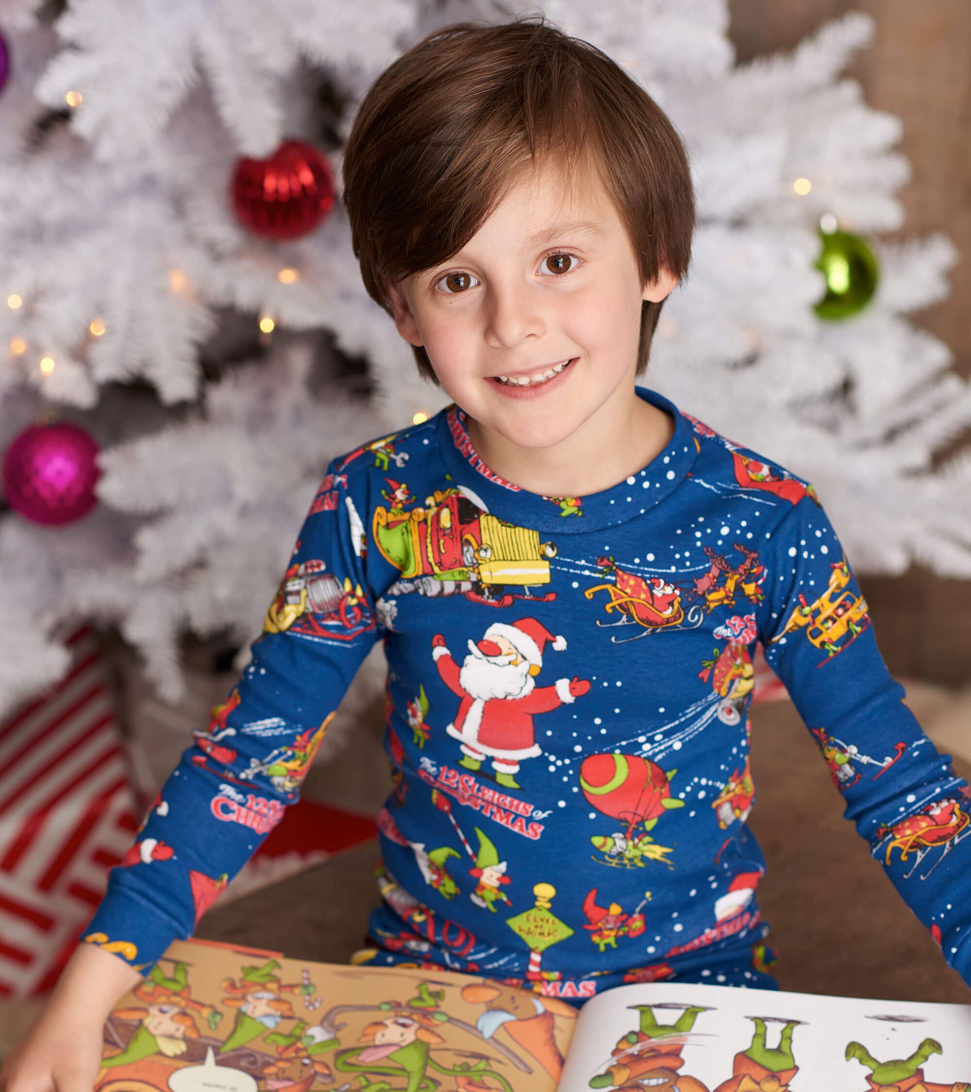 Boys' Long Sleeve Printed Pajama Set - Soft Cotton Sleepwear for Kids | Perfect for Bedtime Stories & Cozy Nights