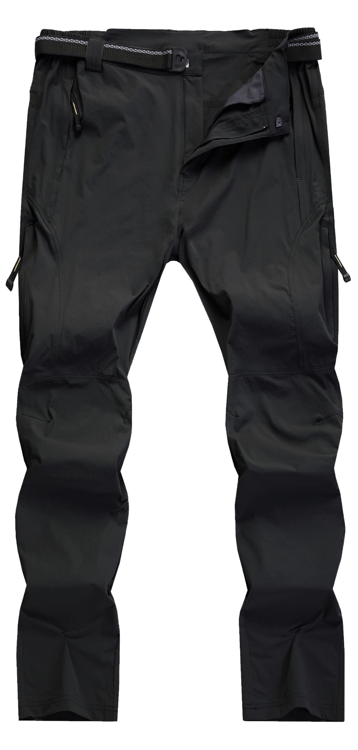 Men's Quick-Dry Hiking Cargo Pants - Water Resistant Lightweight Outdoor Work Pants with Breathable Fabric & Zipper Pockets - Perfect for Mountain Climbing, Camping and Outdoor Adventures