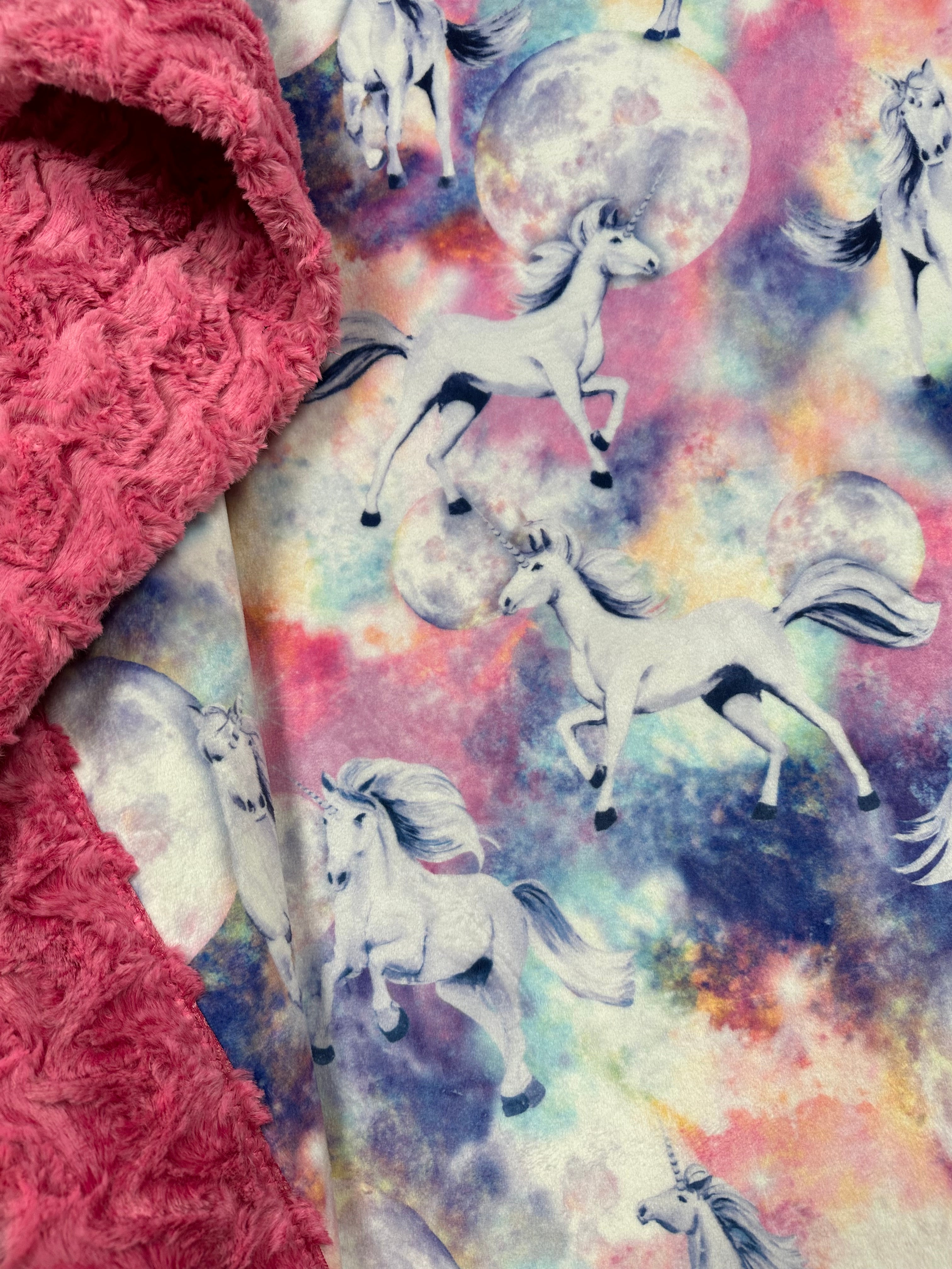 Paloma Magenta Unicorn Toddler Blanket 45x55 Inches - Soft Nursery Blanket for Baby Girls, Boys & Kids - Perfect for Bedtime, Playtime & Travel