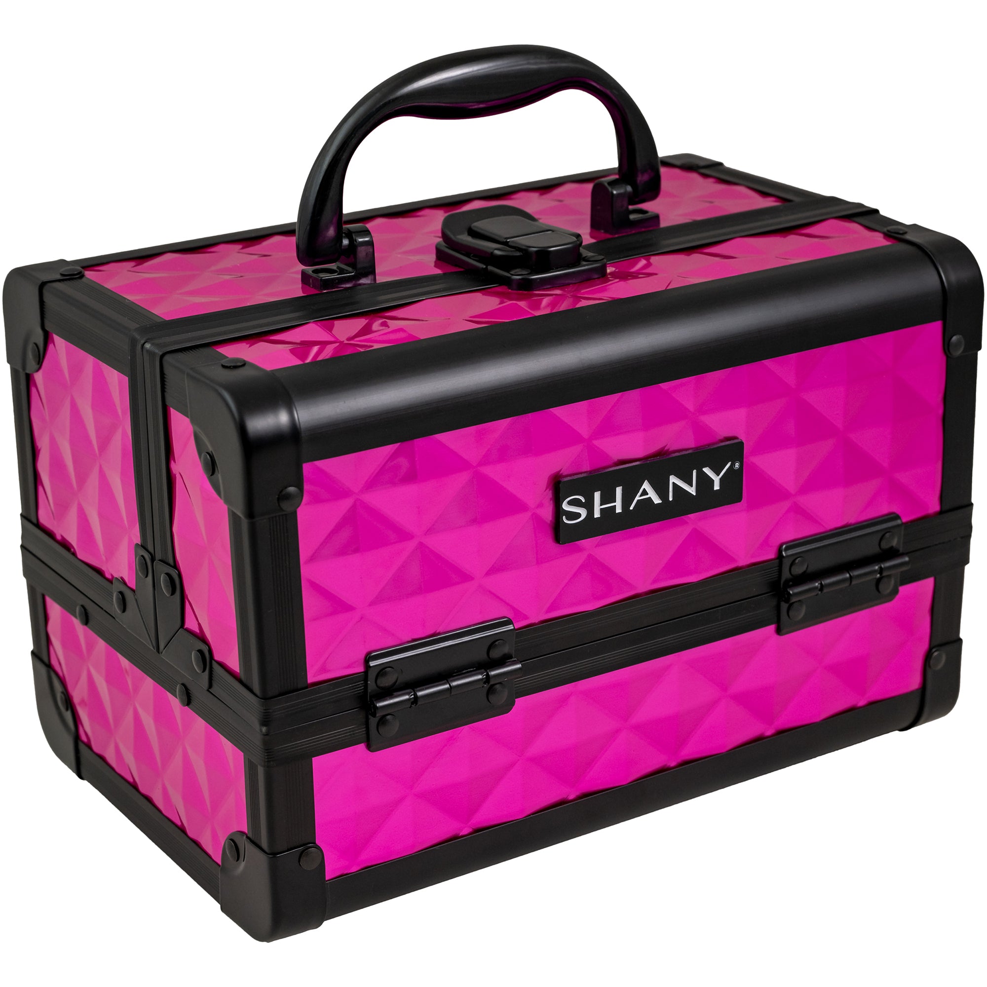Professional Makeup Train Case with Mirror - Portable Cosmetic Organizer for Makeup Artists & Travel - Perfect for Salon, Home, and On-the-Go Beauty Needs