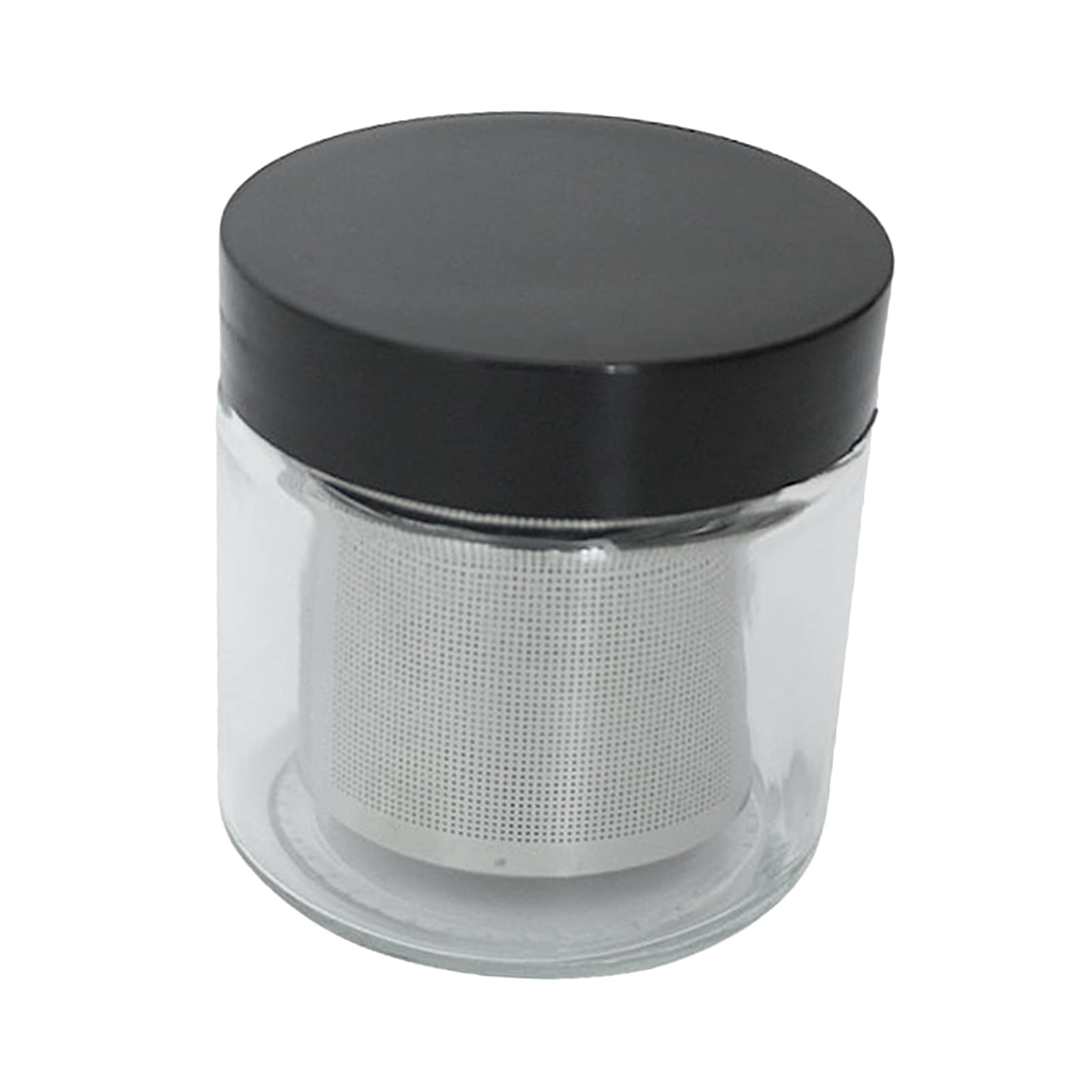 NEWMIND Glass Manual Diamond Washing Cup - Compact Watch Parts Cleaner & Jewelry Cleaning Jar for Watchmakers, Jewelers, and DIY Enthusiasts | Perfect for Watch Repair, Jewelry Cleaning, and Small Parts Maintenance