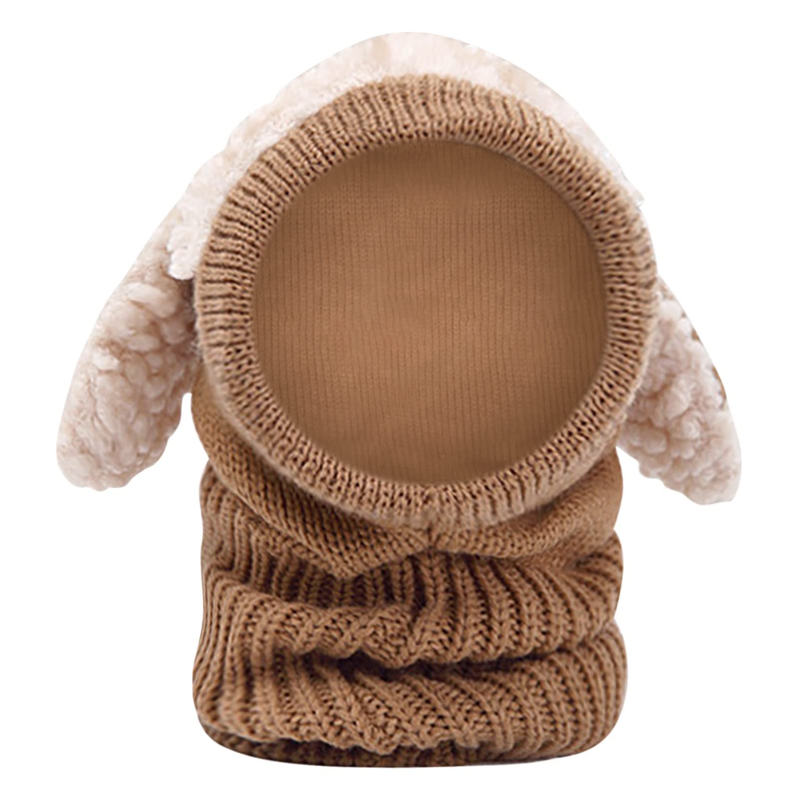 Kids Winter Hats - Warm Woolen Beanie & Scarf Set for Boys and Girls | Cozy Hooded Cap for Babies & Toddlers | Perfect for Cold Weather, Snow Play & Outdoor Activities