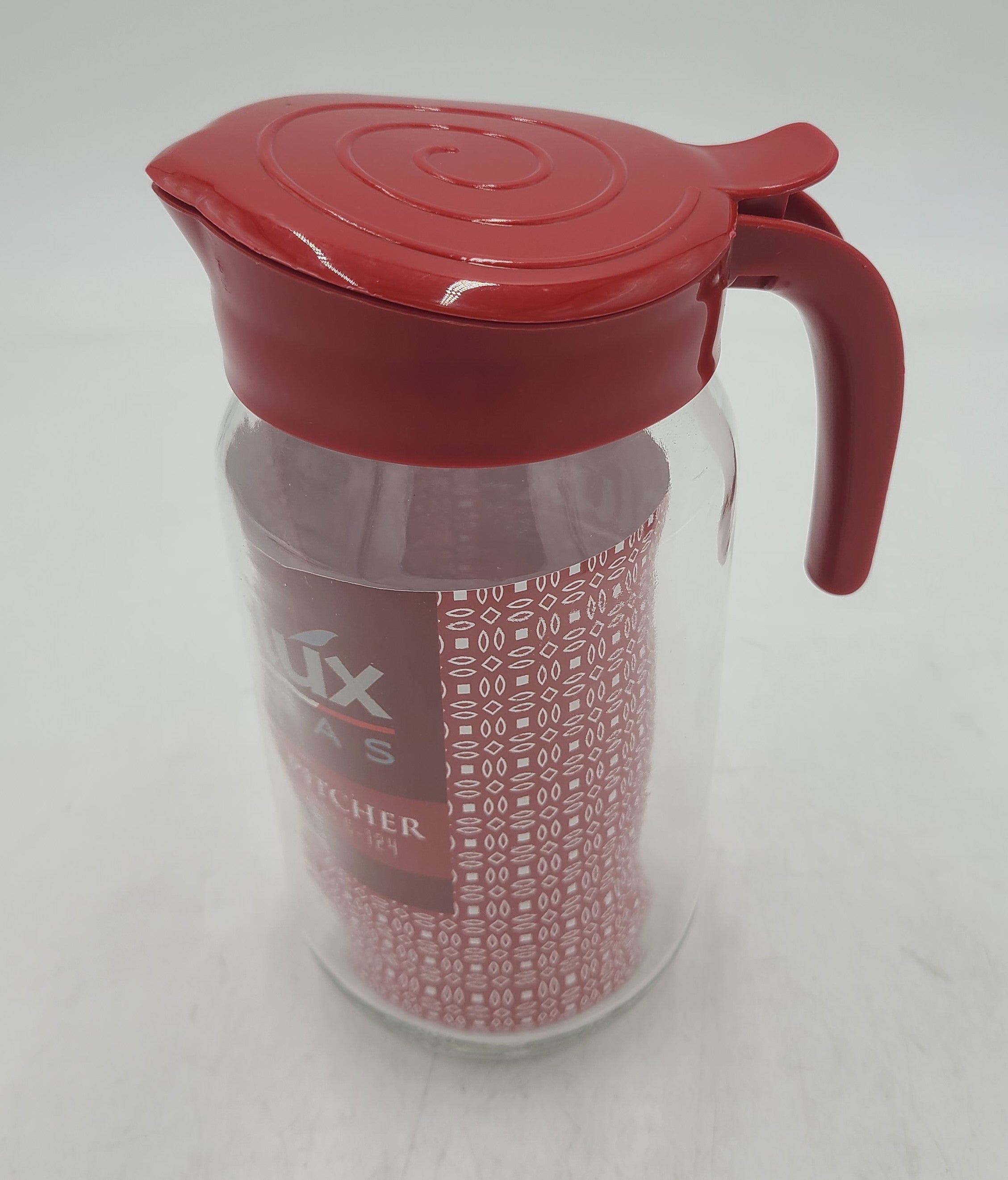 34OZ Glass Pitcher with Lid - BPA-Free, Shatterproof, and Leak-Proof - Perfect for Iced Tea, Lemonade, Water, and Juice - Ideal for Home, Kitchen, and Outdoor Use