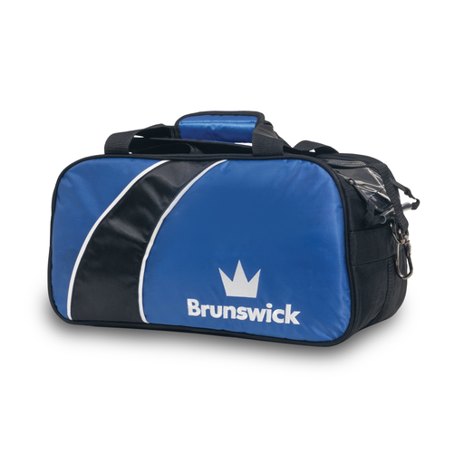 Brunswick Edge Double Tote Bowling Bag - 2 Ball Capacity, Durable & Stylish for League Play & Practice Sessions | Perfect for Bowling Enthusiasts & Tournament Players