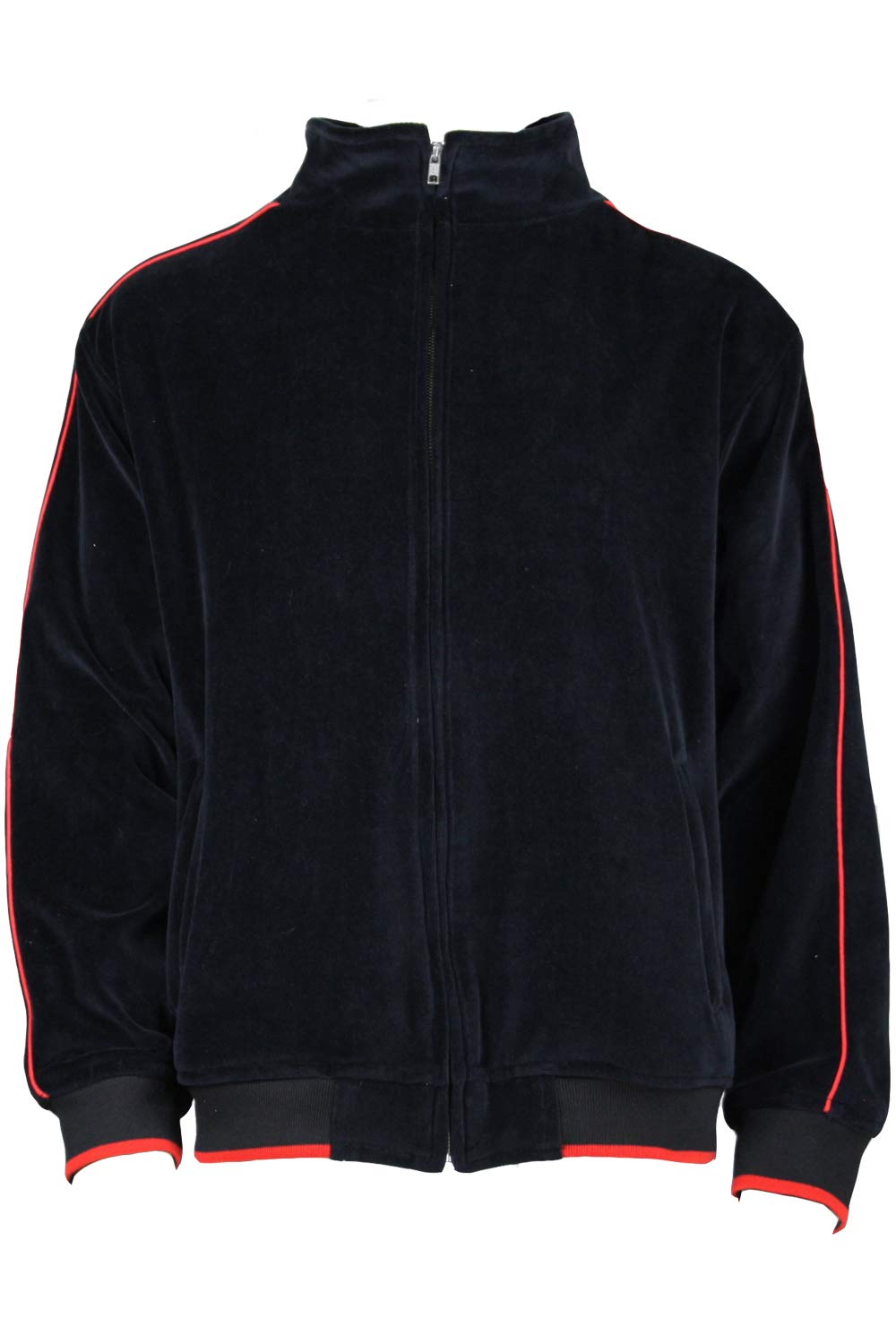 Men's Velour Track Jacket - Soft & Stylish Sweatshirt for Casual Wear, Lounge & Street Fashion | Comfortable Pullover for Gym, Running & Everyday Outfits