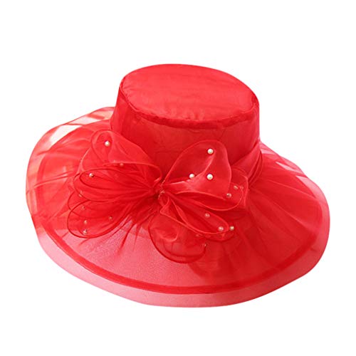 Stylish Wide Brim Bucket Hats for Women - Summer Sun Protection & Fashion Accessory for Beach, Wedding, Tea Party & Outdoor Events