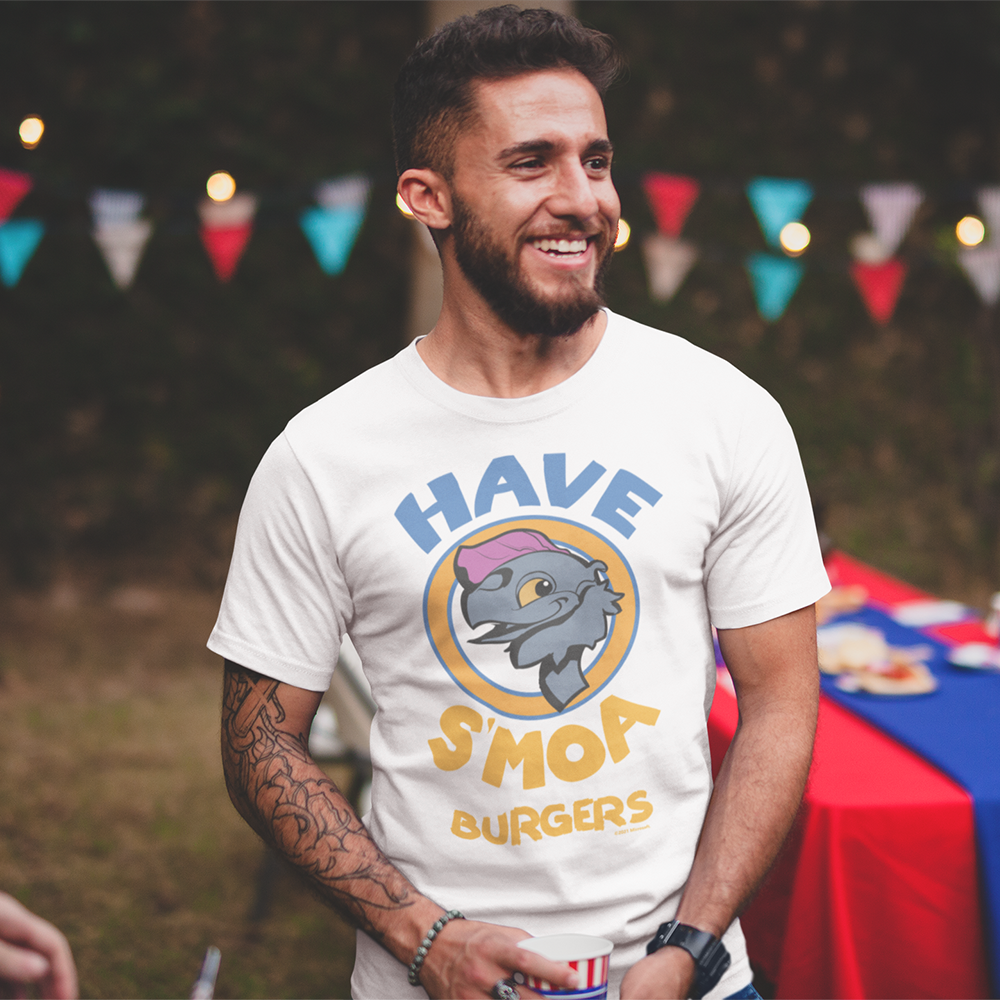 Halo Have S’Moa Burger T-Shirt - Funny Food Lover Tee for Men & Women - Perfect for BBQ Parties, Camping & Burger Enthusiasts