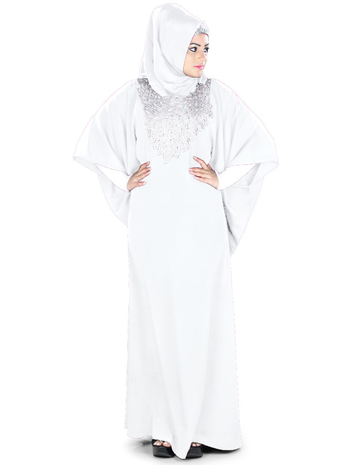Stylish Aimen Kaftan Dress for Women - Elegant Flowy Maxi Dress with Embroidery - Perfect for Beach, Vacation & Boho Fashion