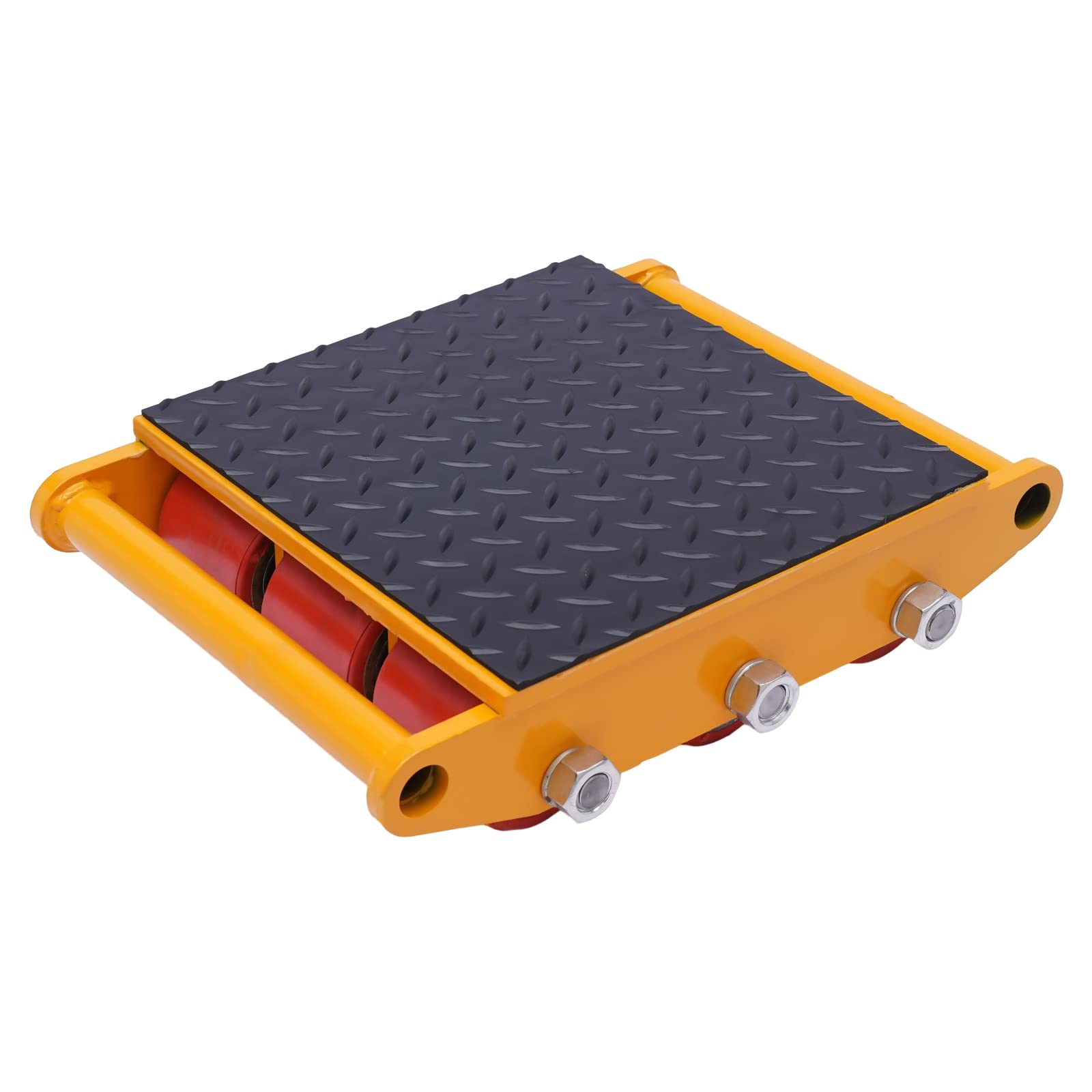 TBVECHI 15T 33000lb Heavy Duty Machinery Skate - Mini Industrial Machine Mover with 9 Roller Cargo Trolley for Workshop, Factory & Warehouse Equipment Moving