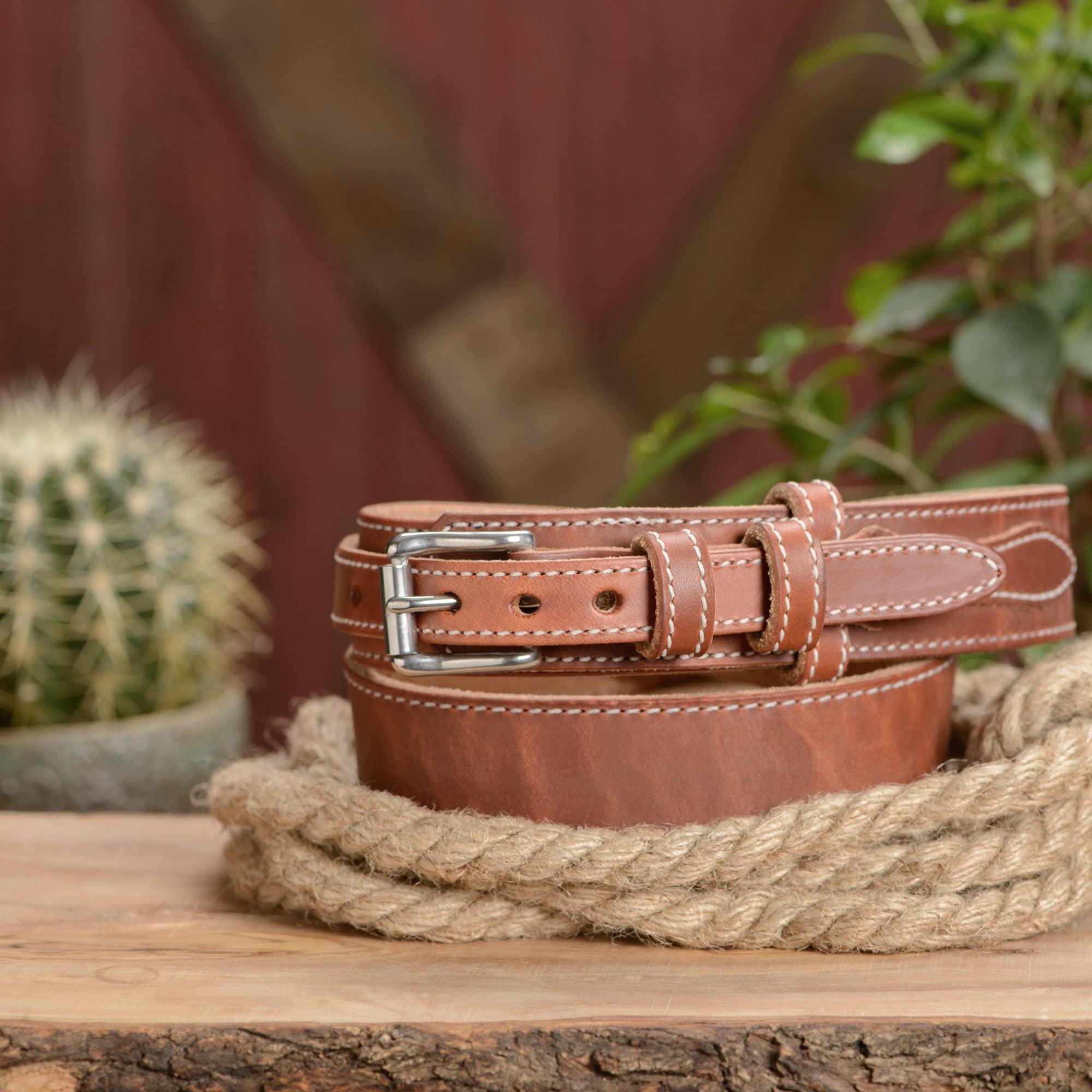 Premium Bullhide Leather Belt for Men - 1.50