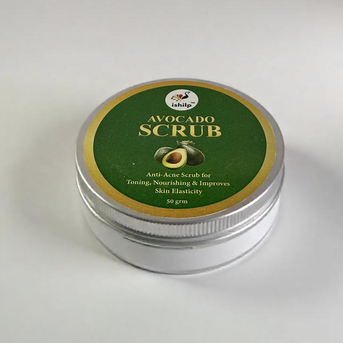 iShilp Avocado Anti-Acne Face Scrub - Deep Cleansing, Skin Toning & Elasticity Booster | Exfoliating Scrub for Men & Women | Perfect for Daily Skincare & Acne Treatment