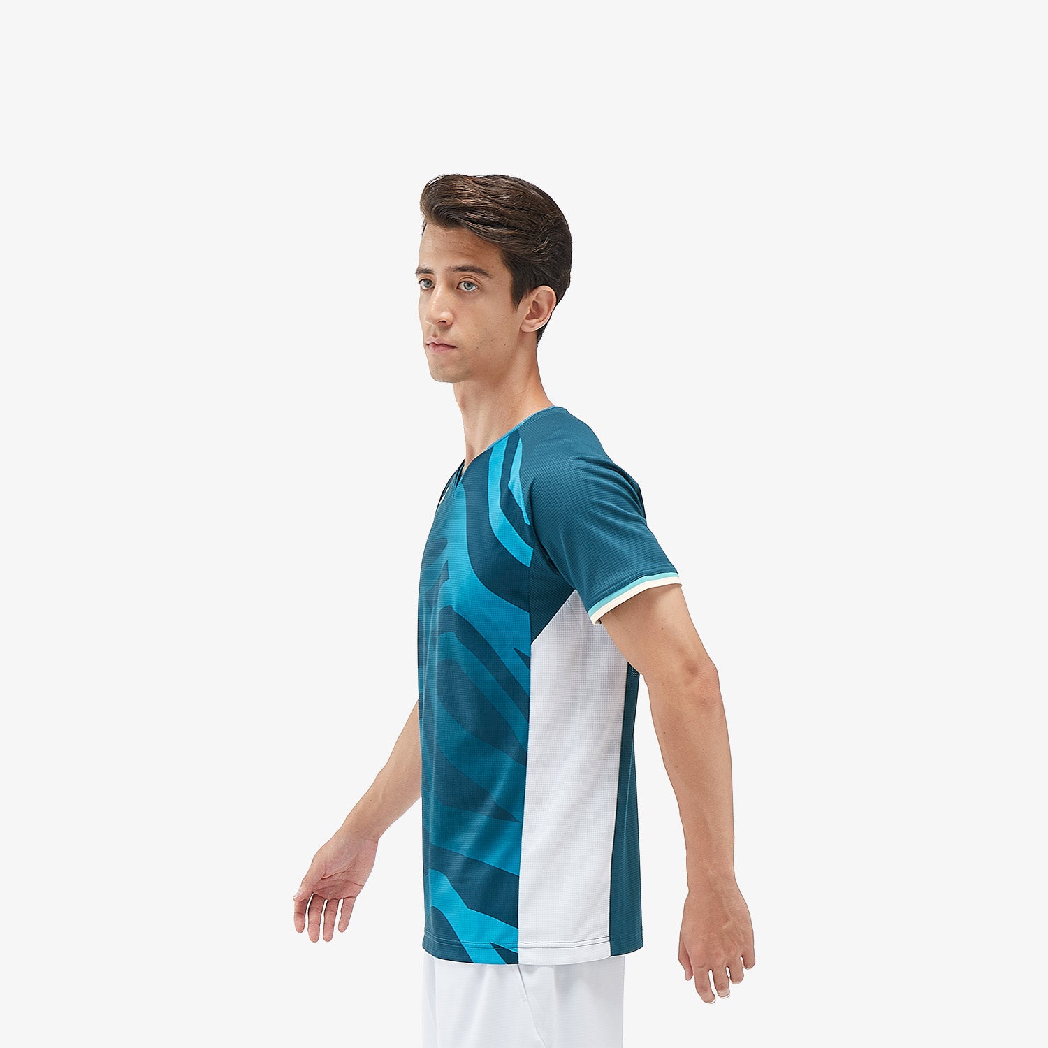 Yonex Men's Crew Neck Tournament Tennis Shirt 10566NSK (Night Sky) - Lightweight & Breathable for Competitive Play & Training