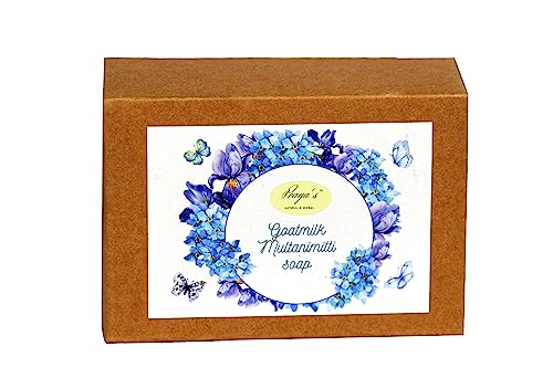 Goat Milk & Multani Mitti Soap for Glowing Skin - Natural Face & Body Cleanser for Acne, Oil Control & Brightening - Perfect for Daily Skincare Routine