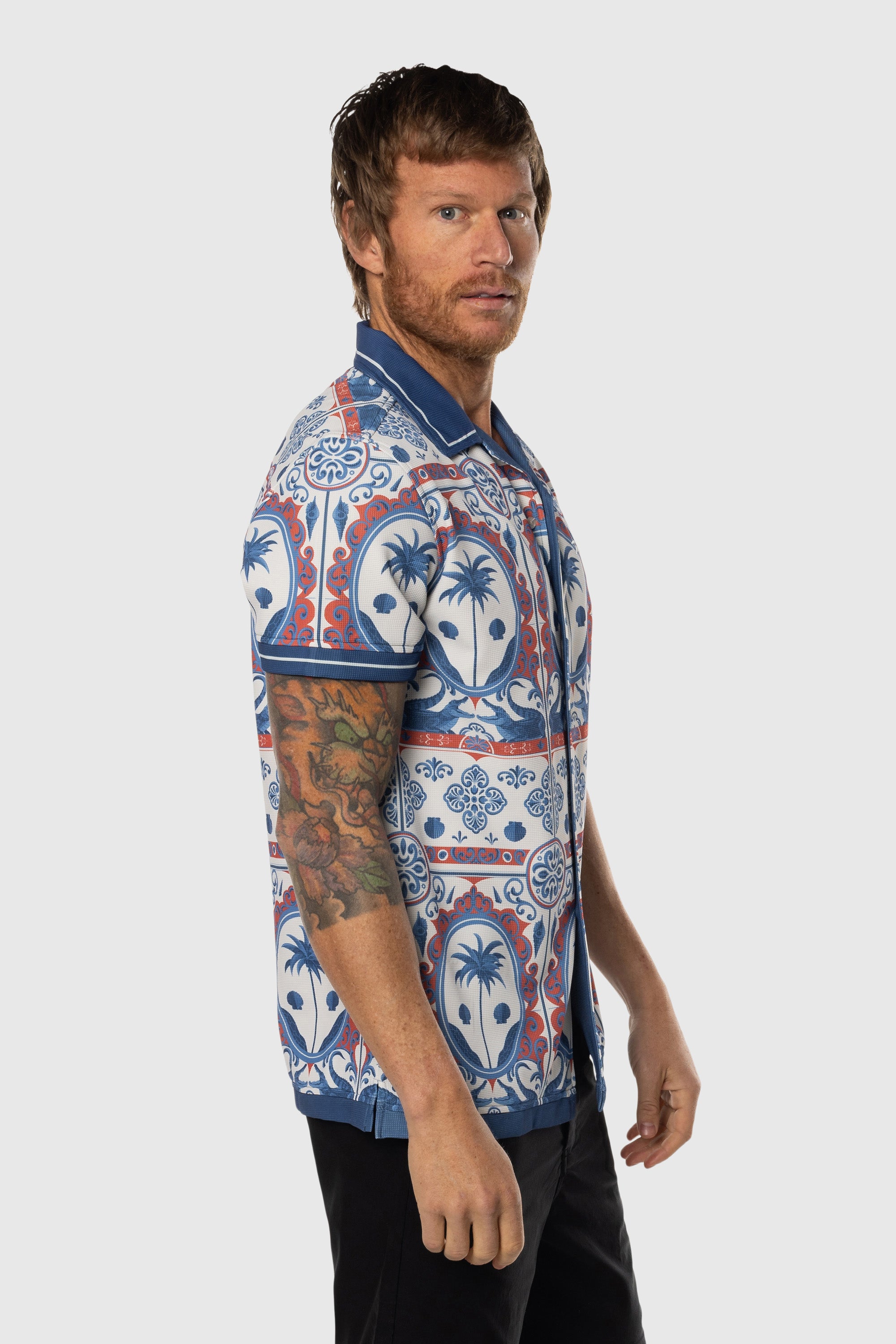 Stylish Beach Club Button Up Shirt for Men - Casual Summer Wear for Vacations, Parties & Outdoor Activities