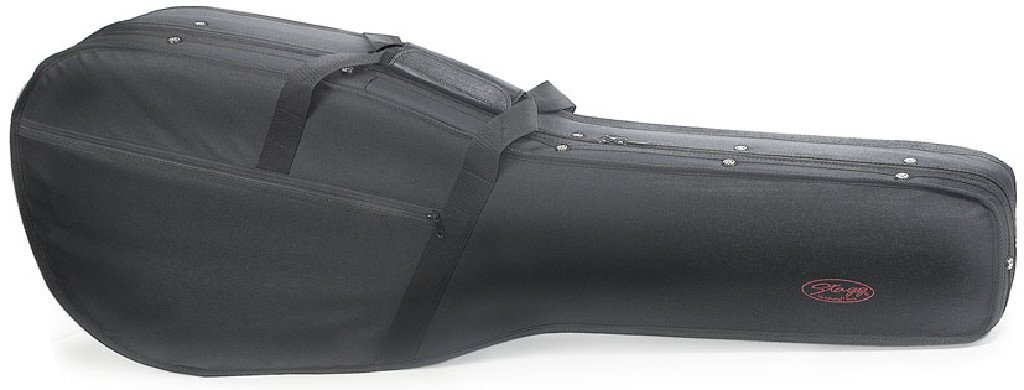 Stagg Western Guitar Soft Case - Black | Durable & Lightweight Gig Bag for Acoustic Guitars | Perfect for Travel, Practice & Storage