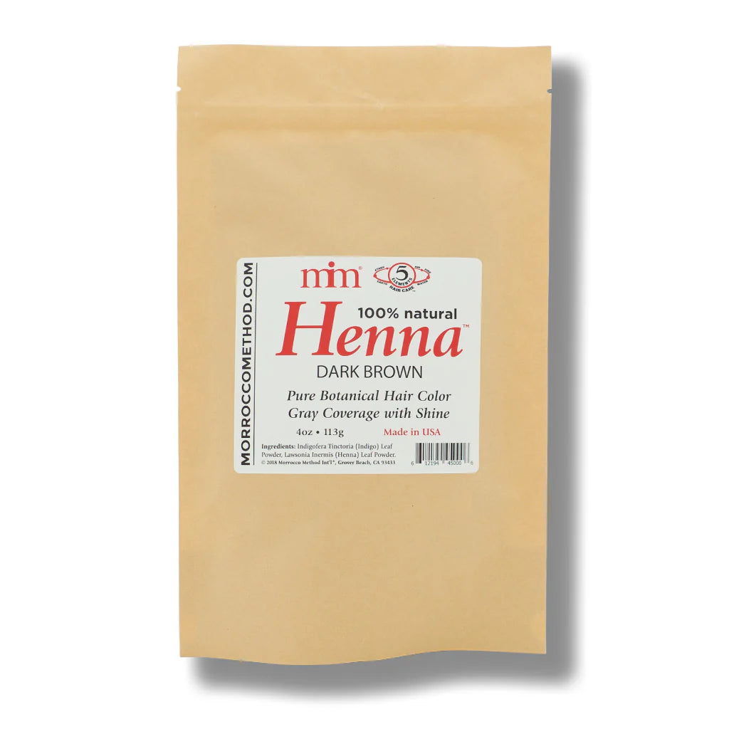 Natural Henna Hair Dye for Dark Brown Color - Long Lasting & Chemical-Free Hair Coloring - Perfect for At-Home Hair Treatment & DIY Beauty Care