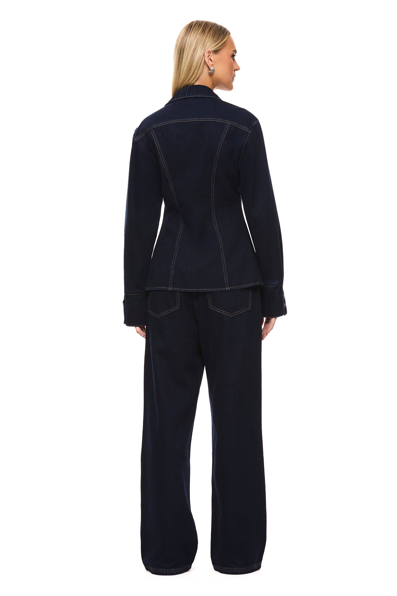 Premium Watson Dark Indigo Denim Shirt for Men - Stylish Casual & Business Wear - Perfect for Office, Date Night & Outdoor Adventures