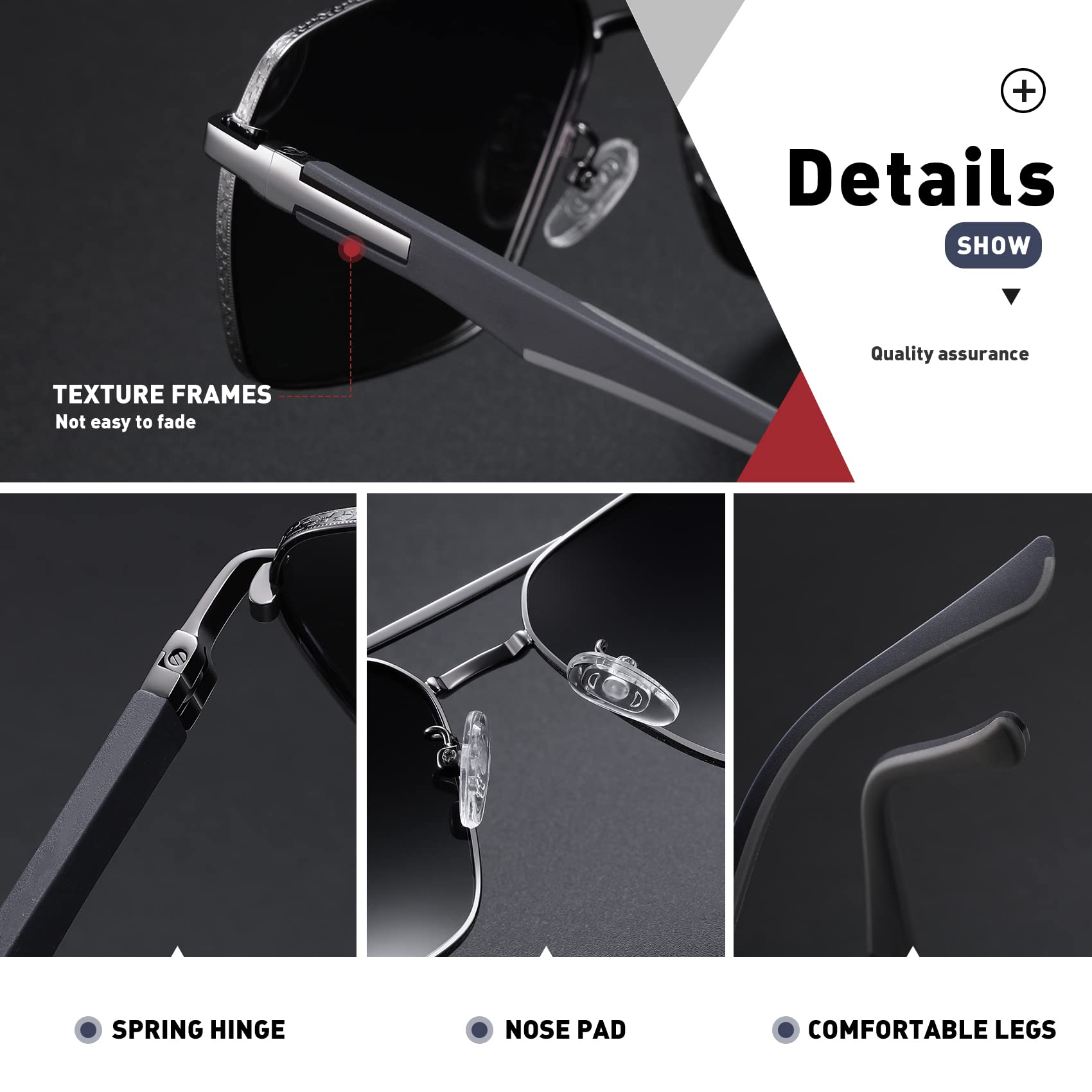 Trendy Polarized Aviator Sunglasses for Men & Women - UV400 Protection for Driving, Fishing & Outdoor Activities - Fashionable Unisex Shades for Summer & Travel