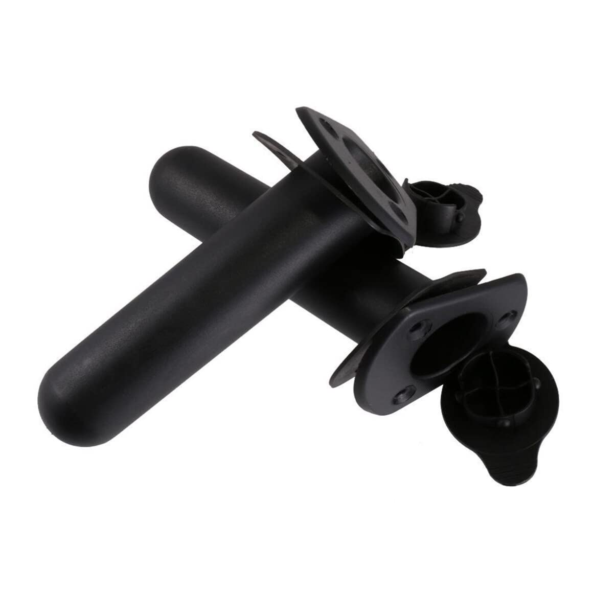 Wakauto 2Pcs Flush Mount Fishing Rod Holder with Cap Cover & Gasket - Canoe Accessories for Kayak, Boat, and Outdoor Fishing | Durable Marine-Grade Seat Mount Bracket for Saltwater & Freshwater Angling