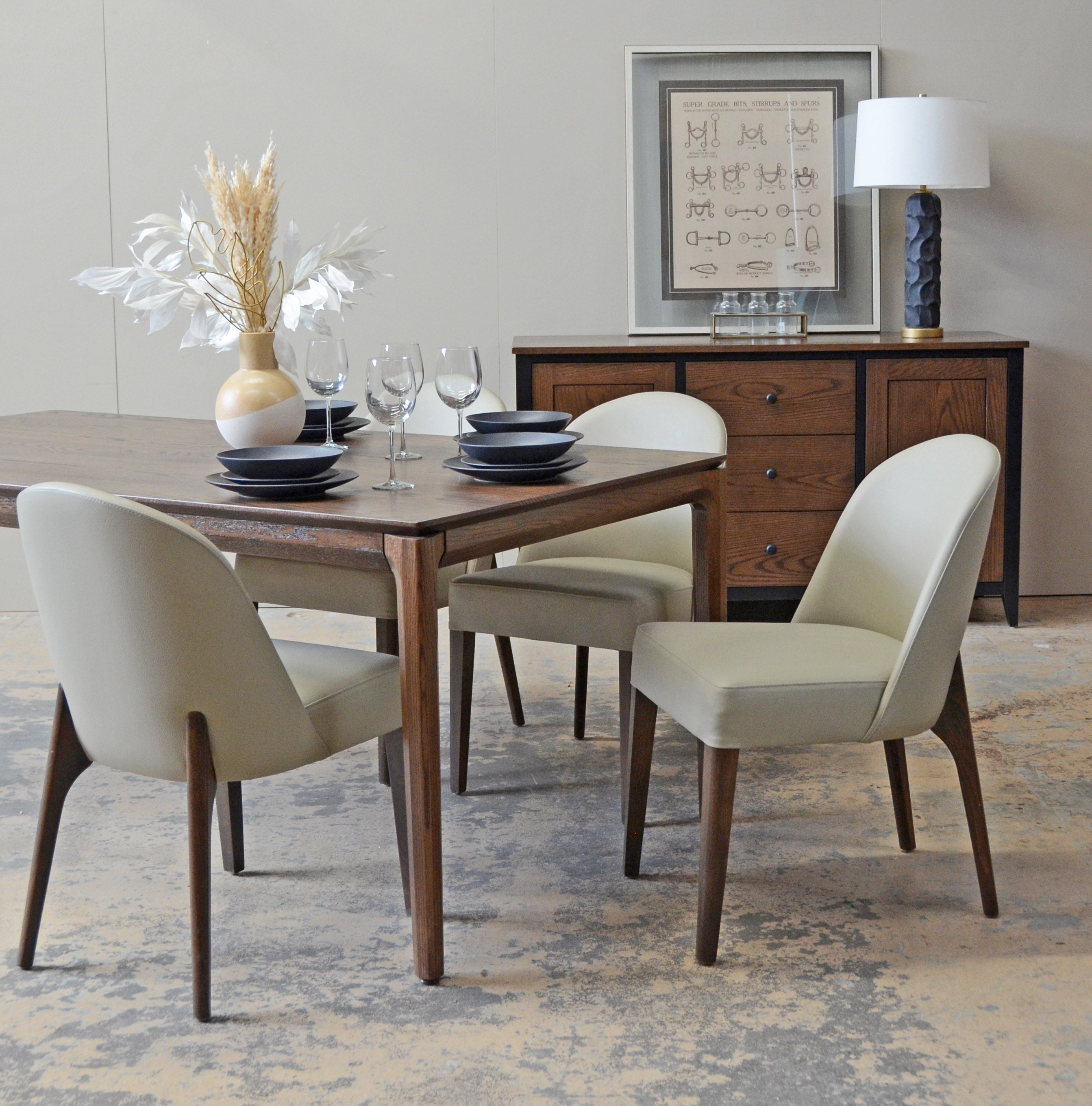 4 In Stock Vinyl Aspen Side Chairs - Modern Dining Chairs for Kitchen, Dining Room & Outdoor Patio - Waterproof & Easy to Clean