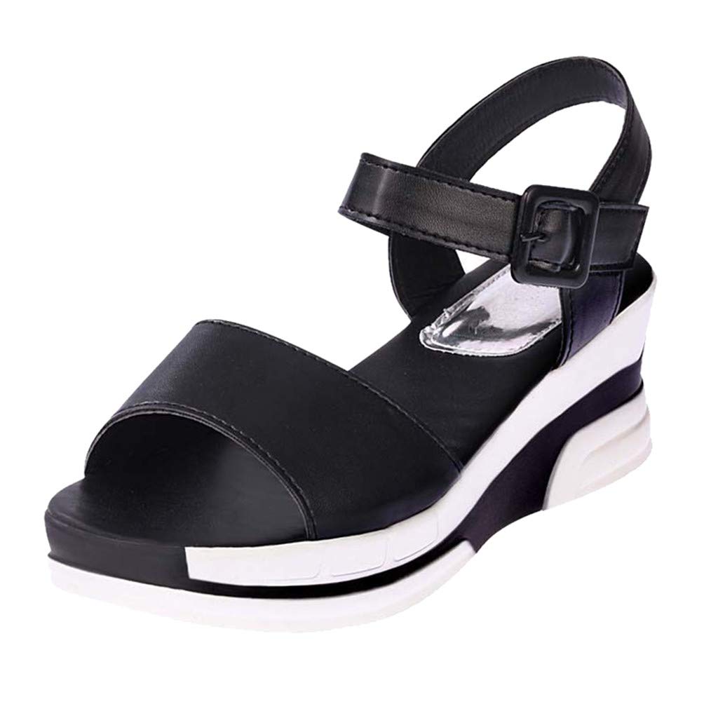 **Women's Summer Platform Sandals - Comfortable Flat Bottom Slides for Outdoor Wear, Beach, Pool & Casual Walking**