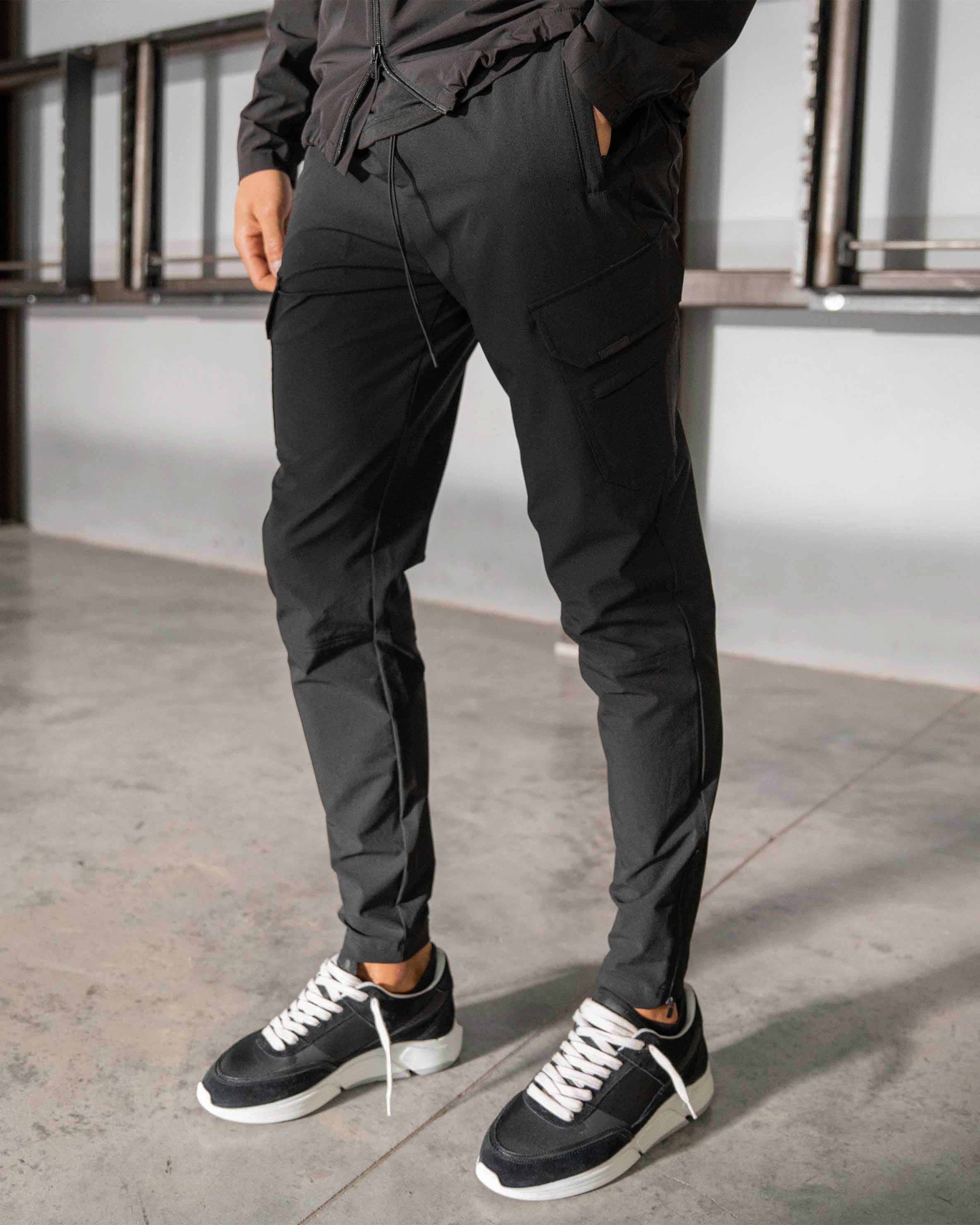 247 Zip Pant - Black | Comfortable & Stylish Jogger Pants for Men & Women | Perfect for Workout, Running, Travel & Casual Wear