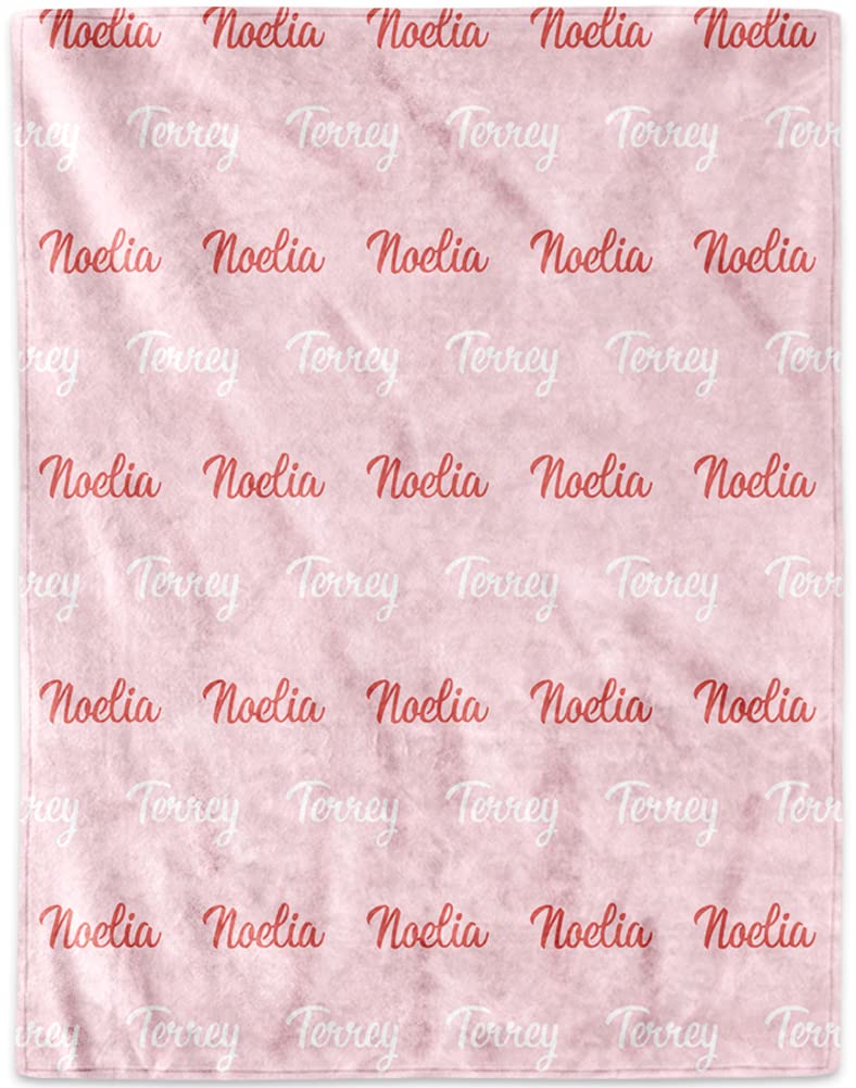Personalized Baby Blankets with Names - Custom Embroidered Swaddle Blankets for Newborns & Toddlers (Girls & Boys) - Perfect Baby Shower Gift, Christmas Present & Nursery Essential - Soft, Cozy & Heartwarming Keepsake for Cuddling, Swaddling & Photo Shoots