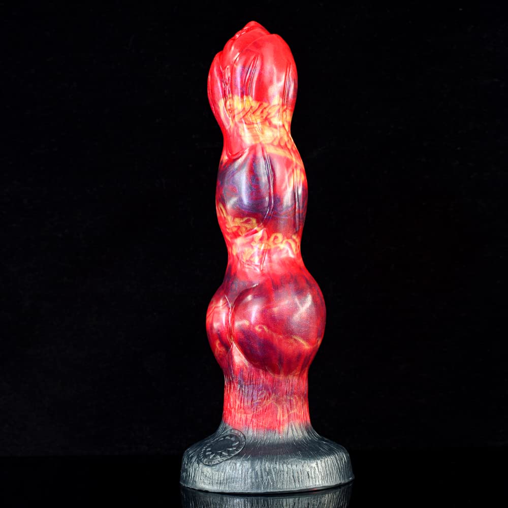 Premium Liquid Silicone Alien/Fido Dildo with Strong Suction Cup - BeHorny Adult Sex Toy for Solo Play & Couples Fantasy | Waterproof, Body-Safe & Easy to Clean for Bedroom, Shower & Travel Use