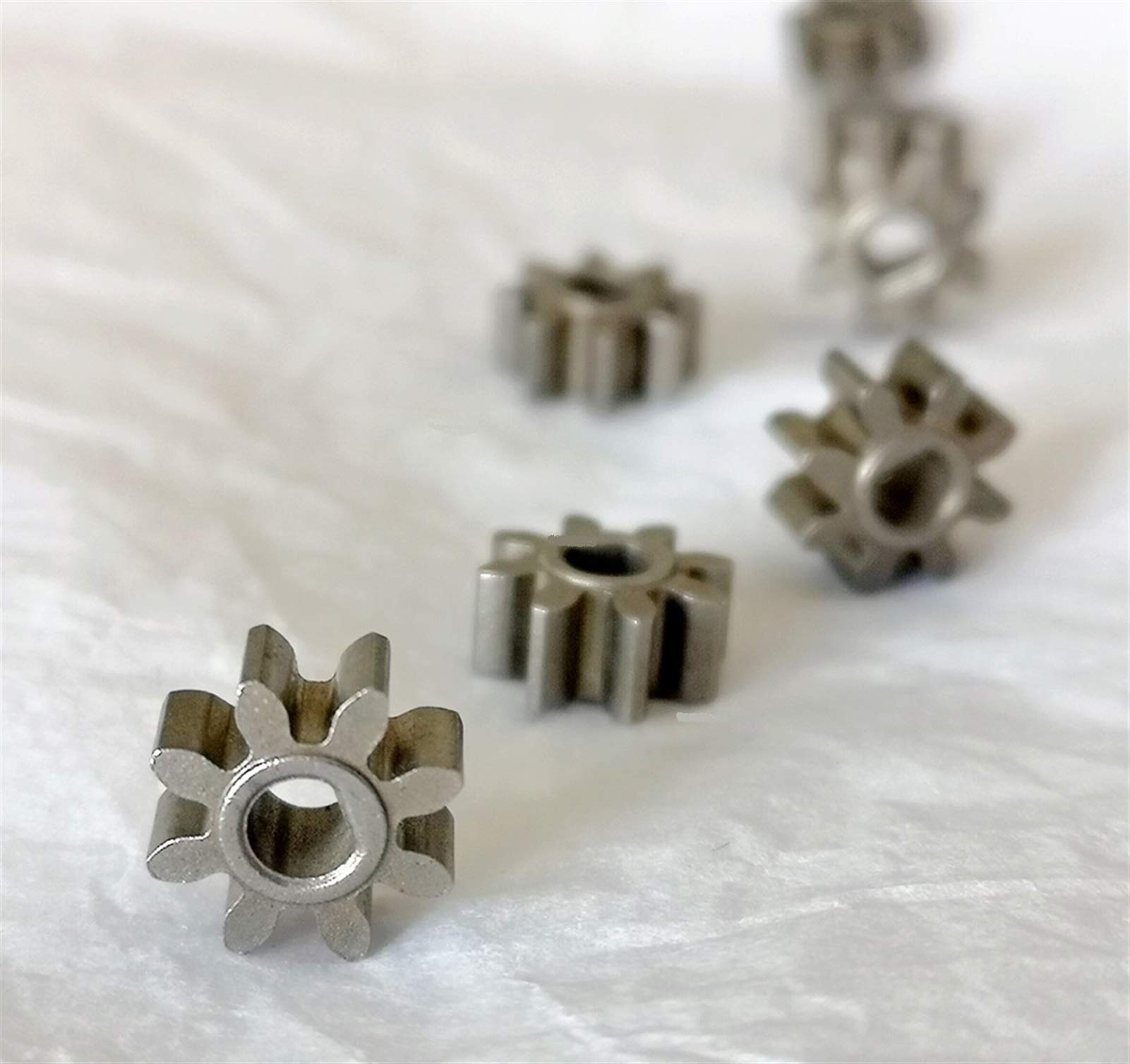 D-Hole 3.5mm 8T Motor Output Shaft Gear Replacement for 25GA370/JGA25-370/GA25-310 Gear Motors - 8 Teeth D3.5mm Shaft Gear - Perfect for Robotics, DIY Projects, and Small Motor Applications