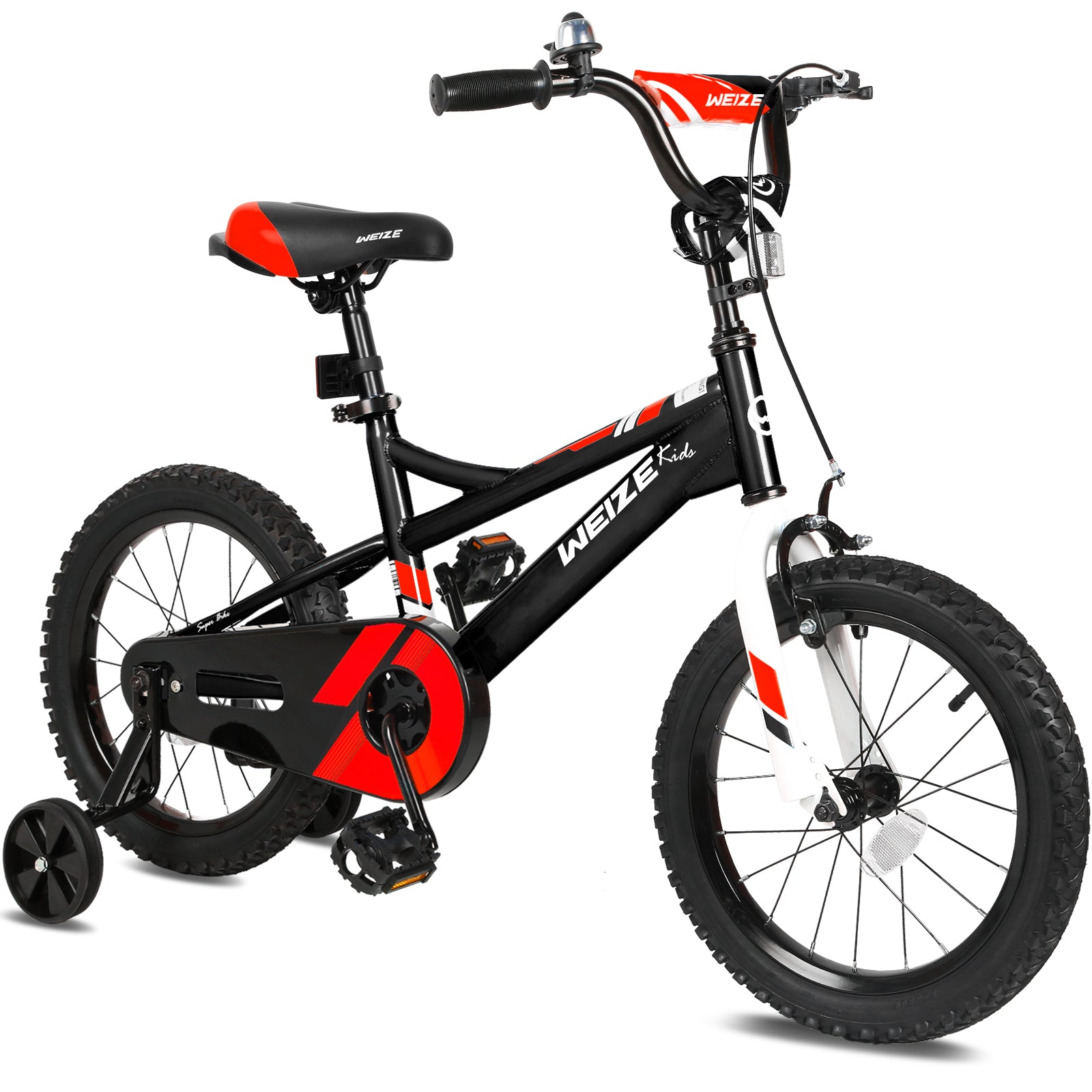 16 Inch Kids Bike for Boys & Girls Ages 4-6 Years | 38-48 Inch Rider Height | Coaster Brake | Red Children's Bicycle - Perfect for Neighborhood Rides, Park Adventures & Learning to Cycle