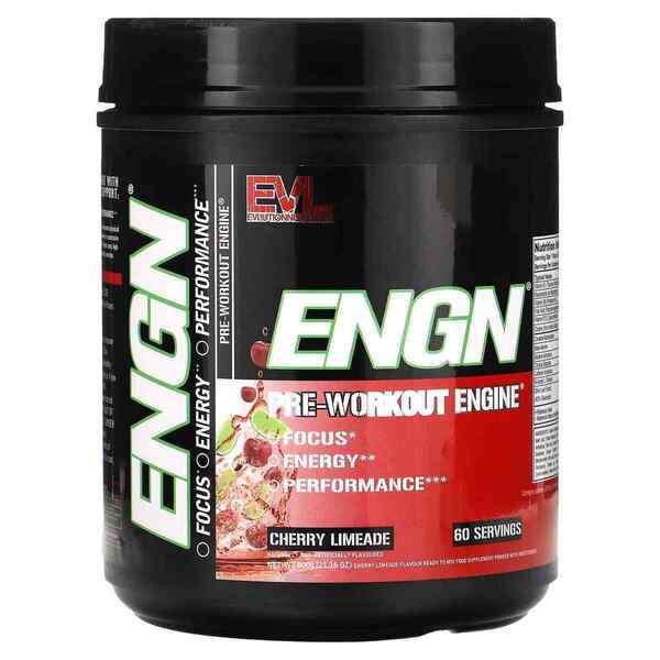 EVLution Nutrition ENGN Pre-Workout Supplement 600g - Boost Energy & Performance for Gym & Fitness Training