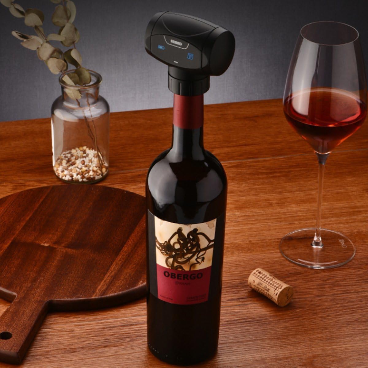 Napa King Wine Preserver Cap - Auto Vacuum for Freshness - Perfect for Home & Parties