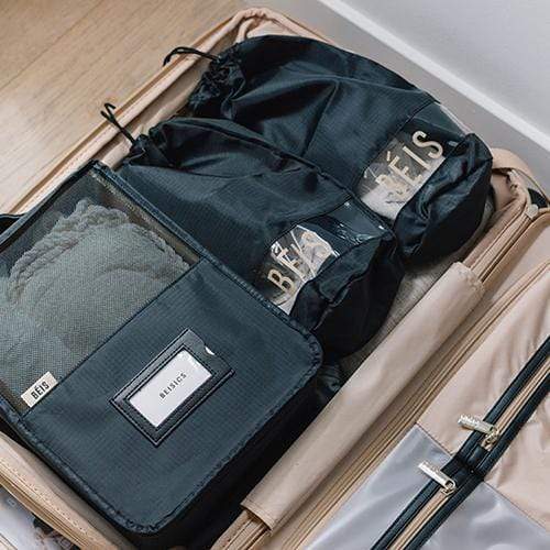 Premium Black Packing Cubes for Travel - Organize Luggage Efficiently for Business Trips, Vacations & Weekend Getaways